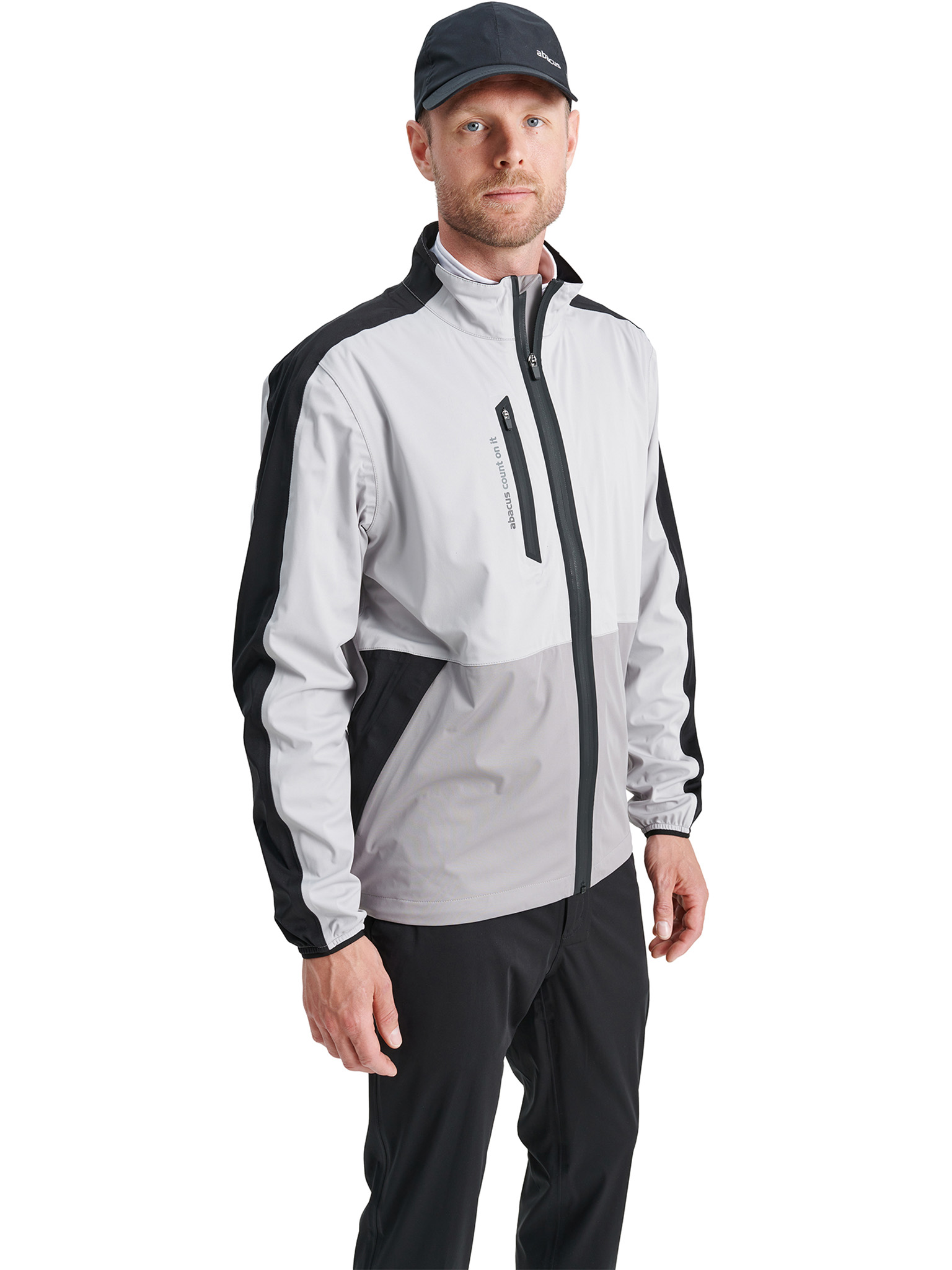 Bounce rainjacket - lt.grey/black in the group MEN / Rainwear / Bounce | Men at Abacus Sportswear (6080789)