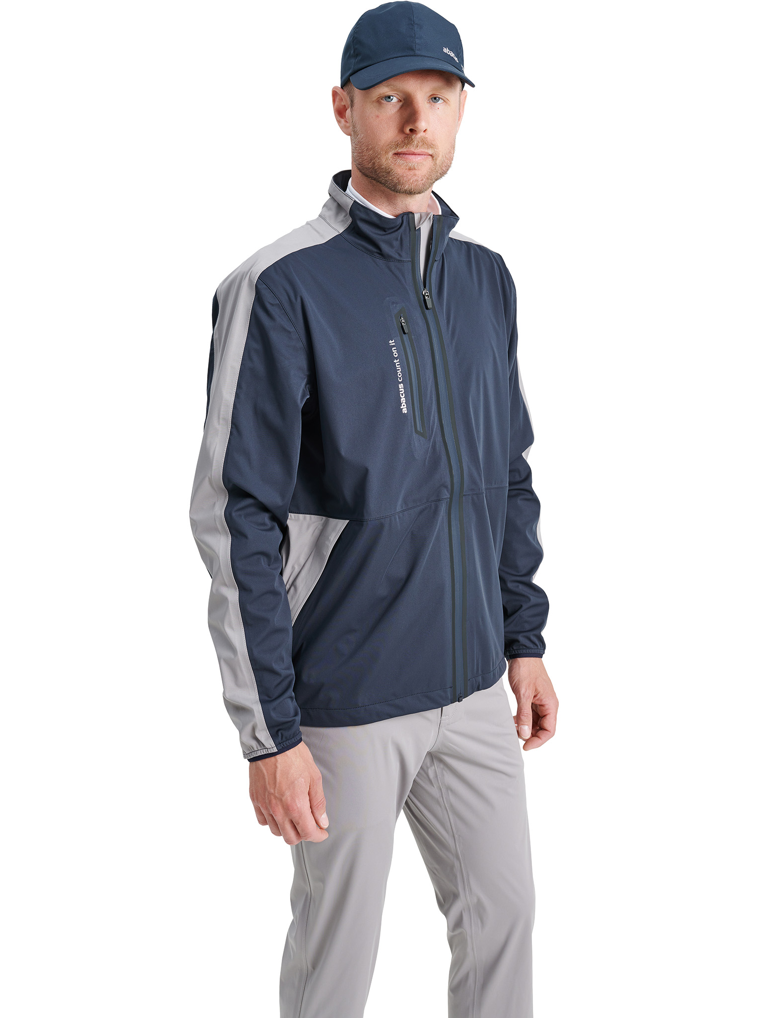 Mens Bounce rainjacket - navy/grey i gruppen HERR / Regnkläder / Bounce | Herr hos Abacus Sportswear (6080904)