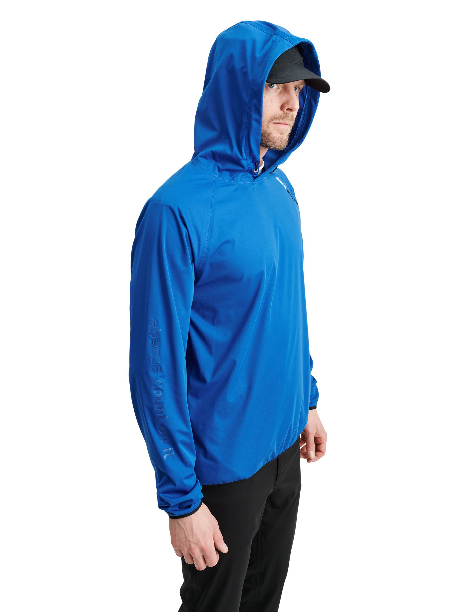 Mens Bounce waterproof hoodie - dk.cobalt i gruppen HERR / Regnkläder / Bounce | Herr hos Abacus Sportswear (6084316)