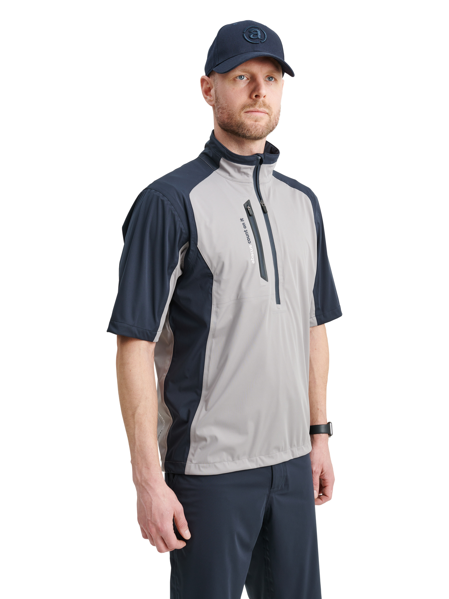 Mens Bounce stretch rainshirt - grey in the group MEN / Rainwear / Bounce | Men at Abacus Sportswear (6086630)