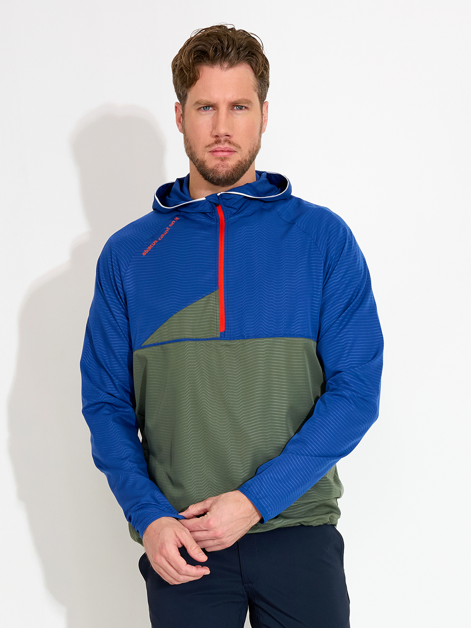 Mens Lanark stretch windhoodie - forest in the group MEN / All clothing at Abacus Sportswear (6272517)