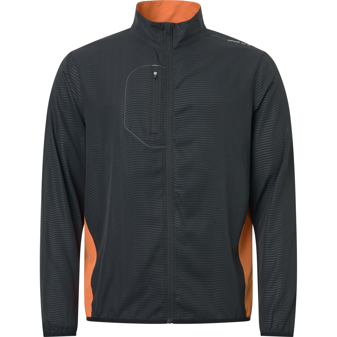 Mens Lanark stretch windjacket - black/mandarin i gruppen HERR / Alla herrkläder hos Abacus Sportswear (6296699)
