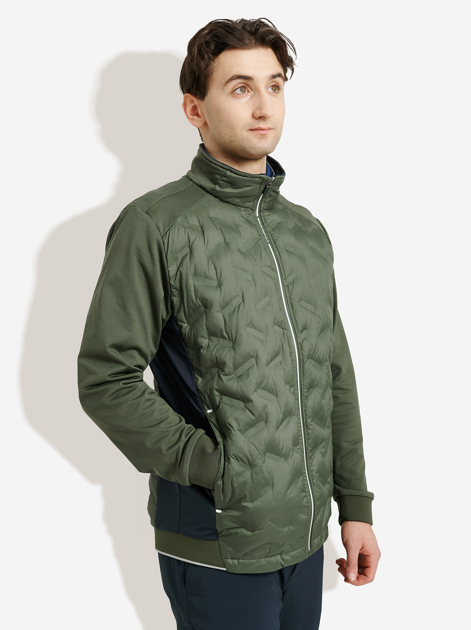 Mens Portrush hybrid jacket - forest in the group MEN / All clothing at Abacus Sportswear (6344517)