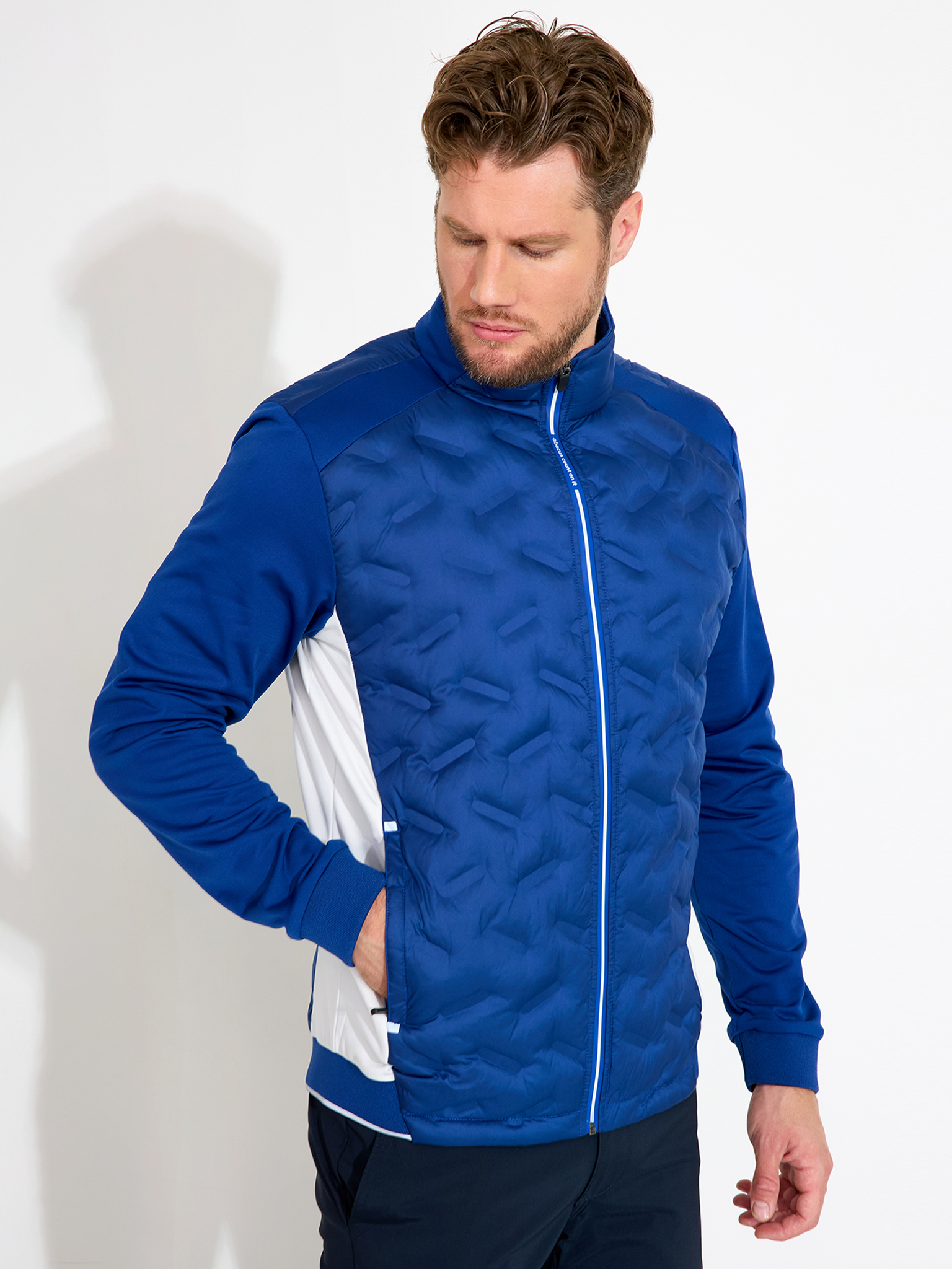 Mens Portrush hybrid jacket - atlantic/clam i gruppen HERR / Alla herrkläder hos Abacus Sportswear (6344911)