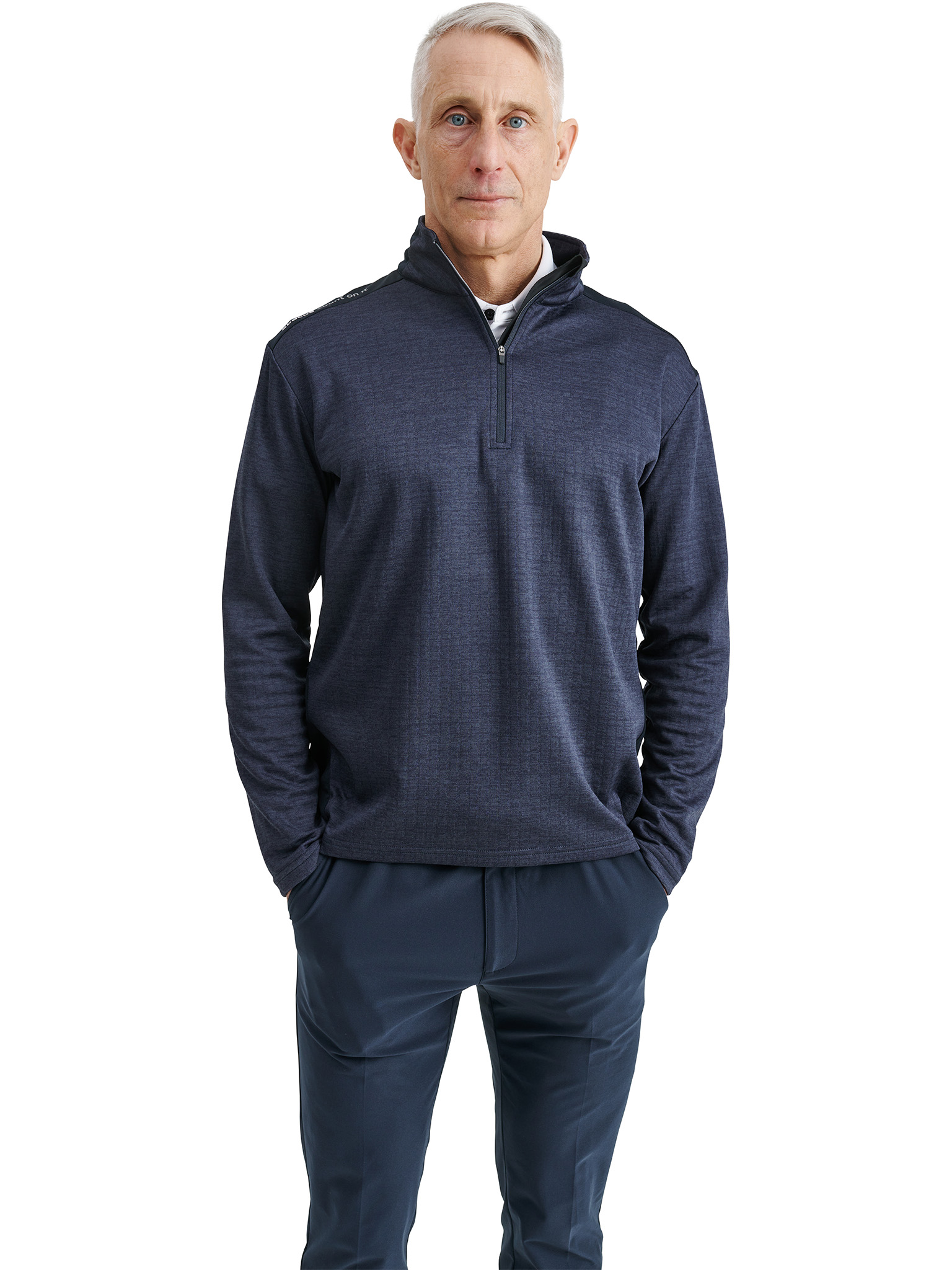 Mens Sunningdale halfzip - navy in the group MEN / All clothing at Abacus Sportswear (6380300)