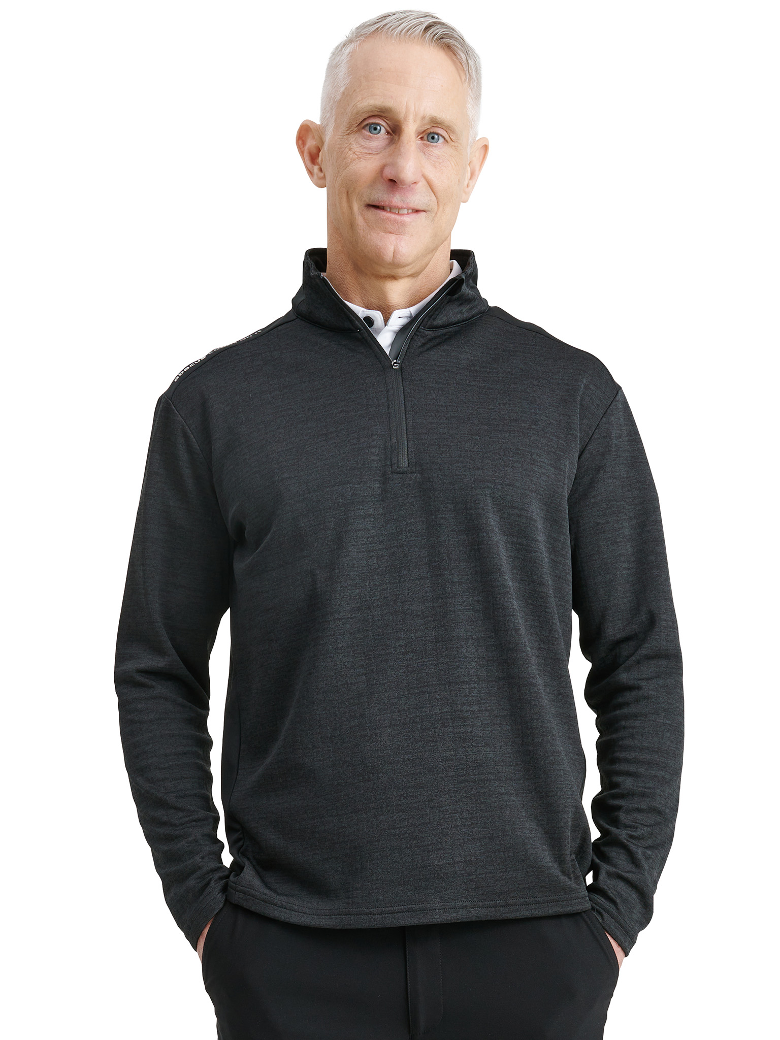 Mens Sunningdale halfzip - black i gruppen HERR / Alla herrkläder hos Abacus Sportswear (6380600)