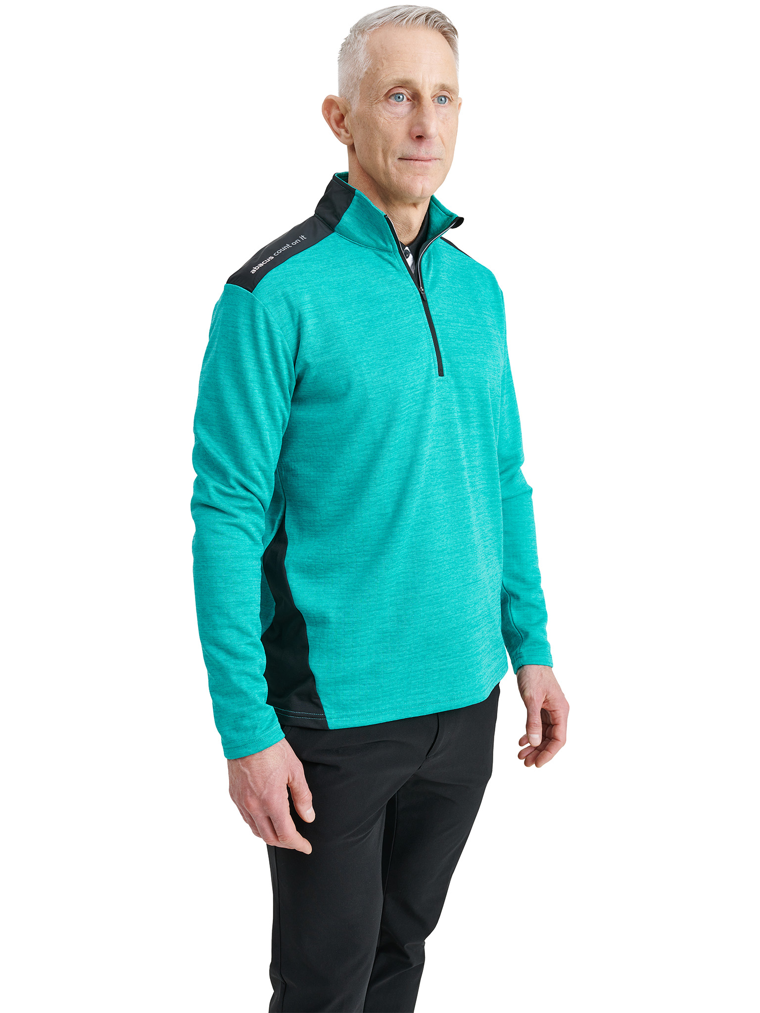 Mens Sunningdale halfzip - eucalyptus in the group MEN / All clothing at Abacus Sportswear (6380700)