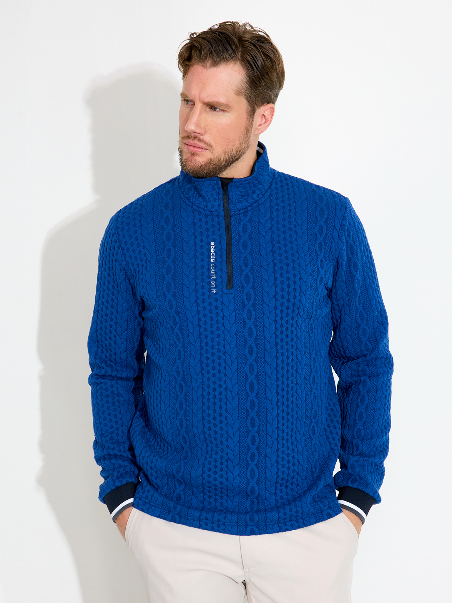 Mens Woburn midlayer - atlantic blue in the group MEN / Spring collection at Abacus Sportswear (6382308)