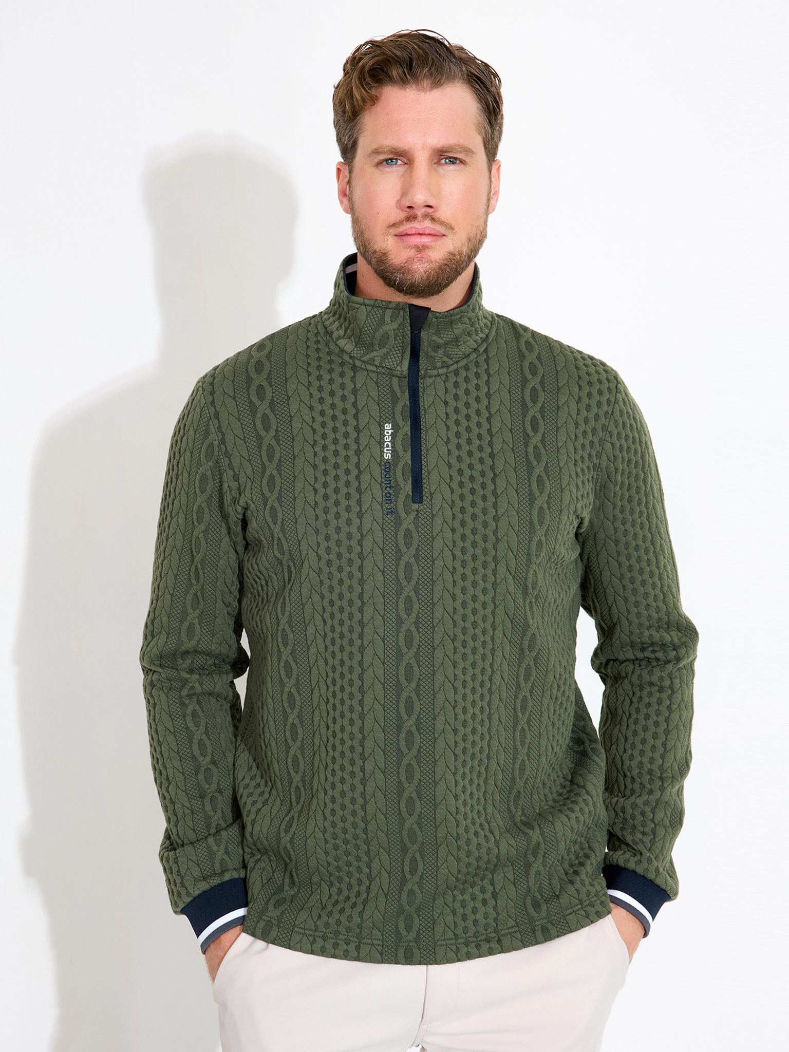 Mens Woburn midlayer - forest in the group MEN / Spring collection at Abacus Sportswear (6382517)