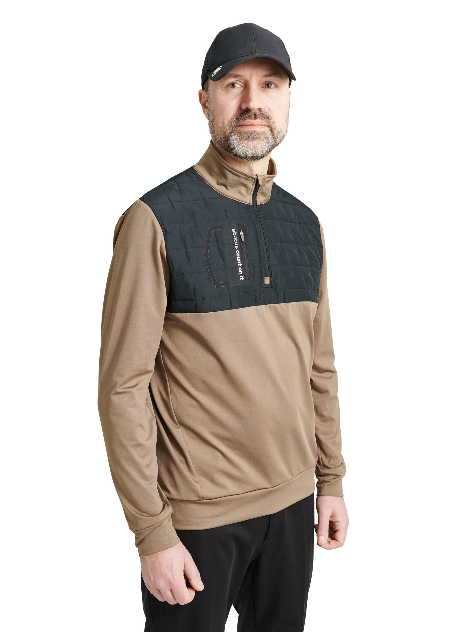 Mens Hoylake thermo midlayer - nougat in the group MEN / All clothing at Abacus Sportswear (6384270)