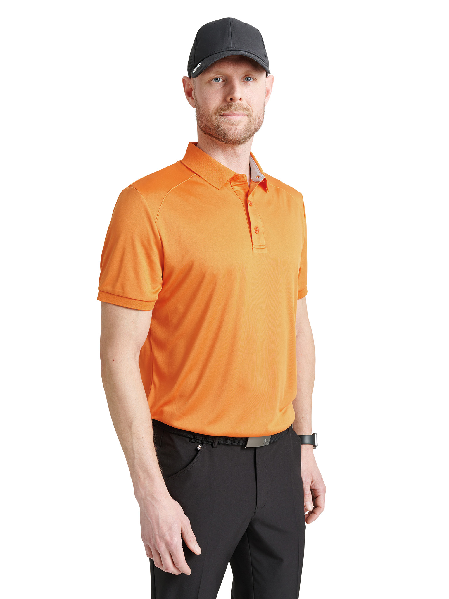 Mens Hammel polo - mandarine i gruppen HERR / Alla herrkläder hos Abacus Sportswear (6691360)