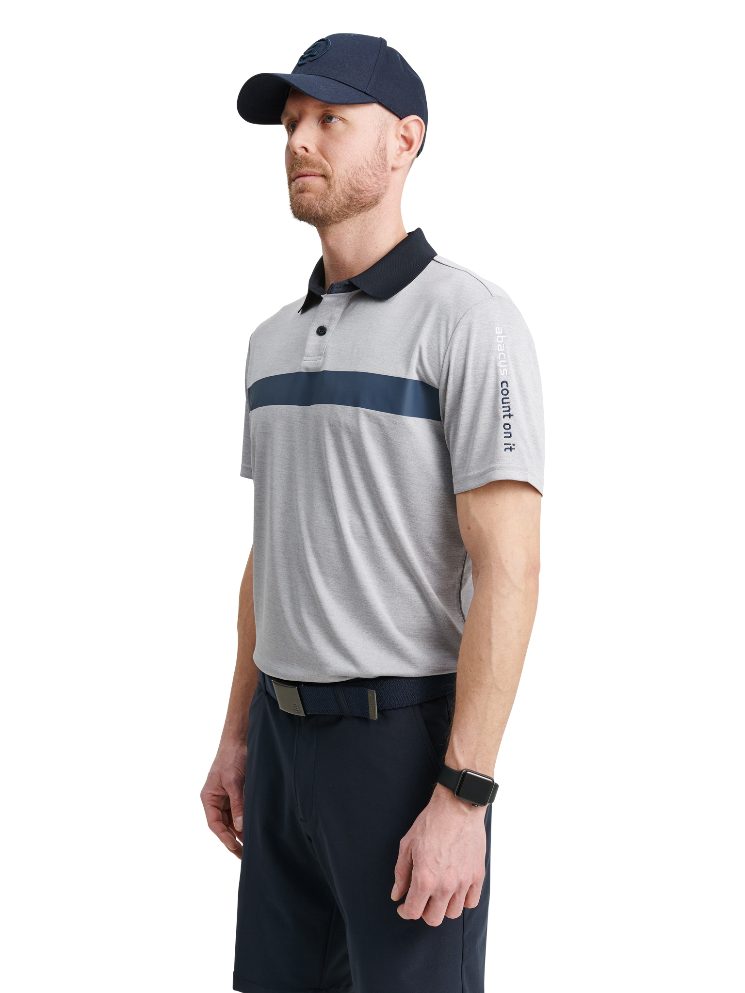 Mens Hudson drycool polo - lt.greymelange in the group MEN / All clothing at Abacus Sportswear (6702702)