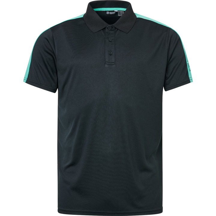 Mens Bandon drycool polo - black/lagoon in the group MEN / All clothing at Abacus Sportswear (6703657)