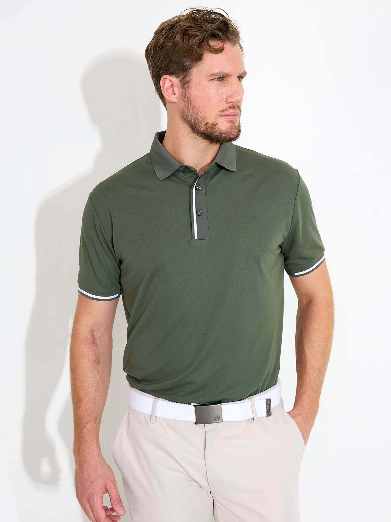 Mens Pikewood drycool polo - forest in the group MEN / All clothing at Abacus Sportswear (6711517)