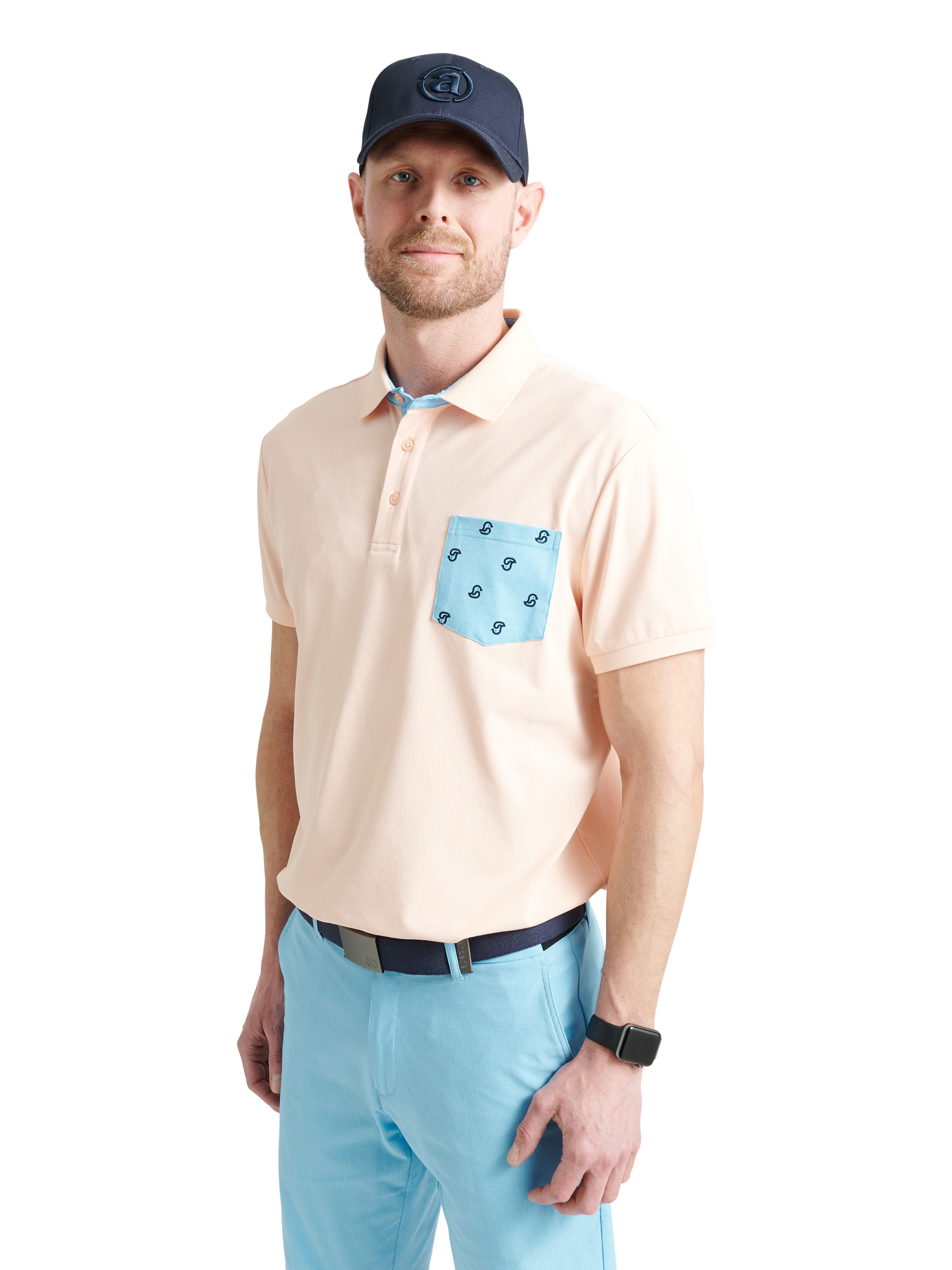 Mens Eagle drycool polo - apricot in the group MEN / All clothing at Abacus Sportswear (6715462)