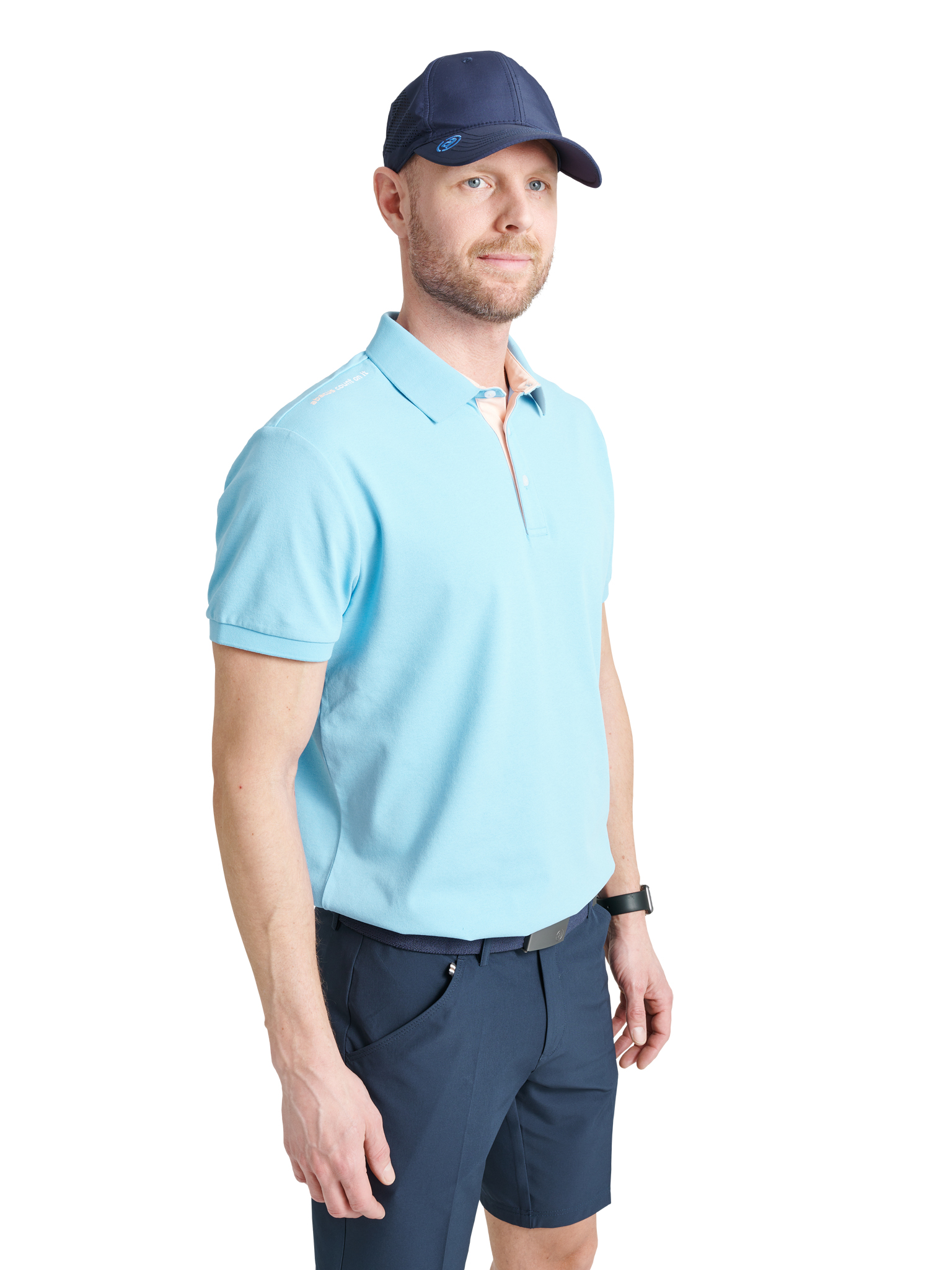 Mens Crail drycool polo - hazyblue in the group MEN / All clothing at Abacus Sportswear (6719140)