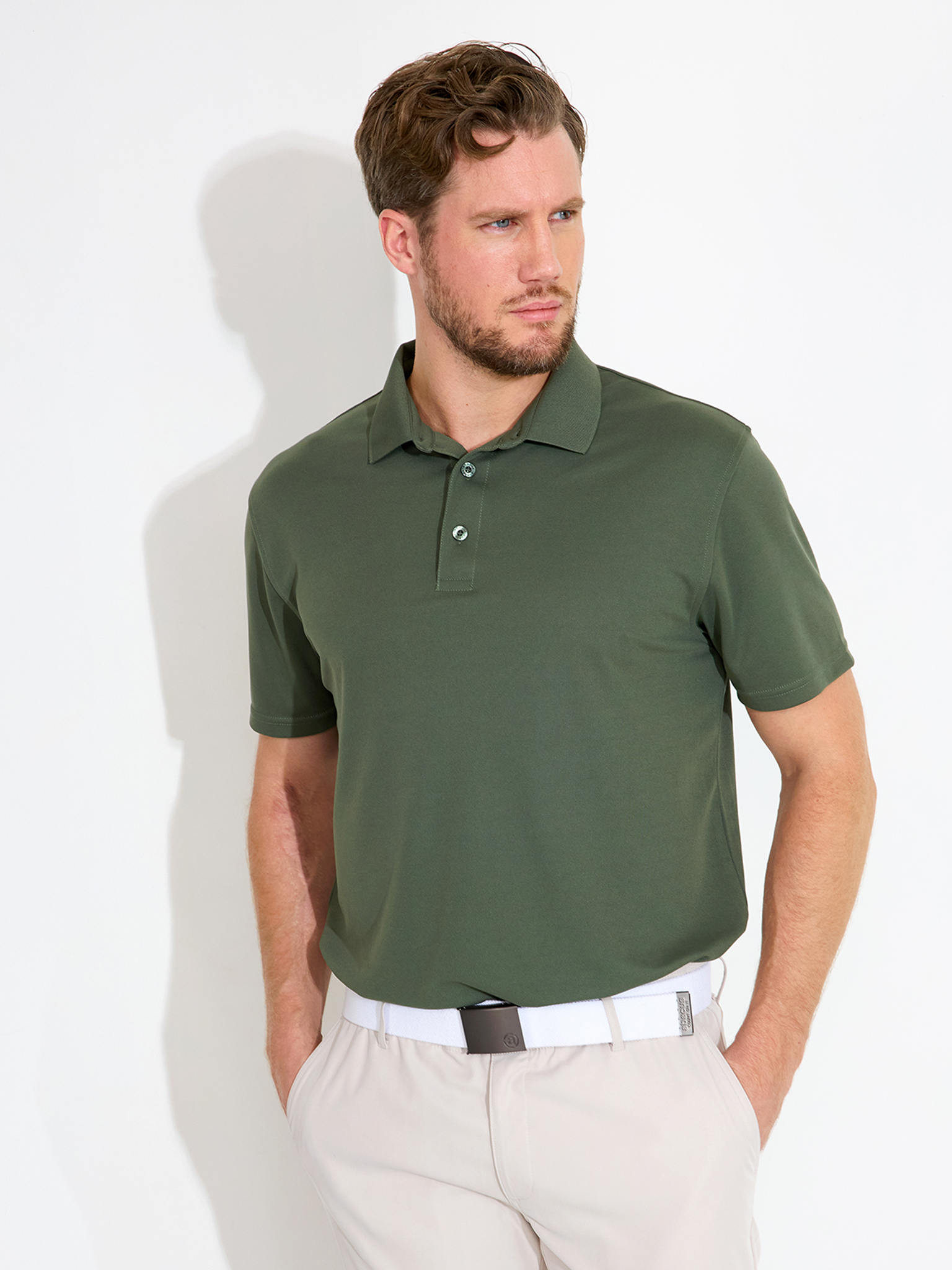 Mens Cray drycool polo - forest i gruppen HERR / Alla herrkläder hos Abacus Sportswear (6724517)