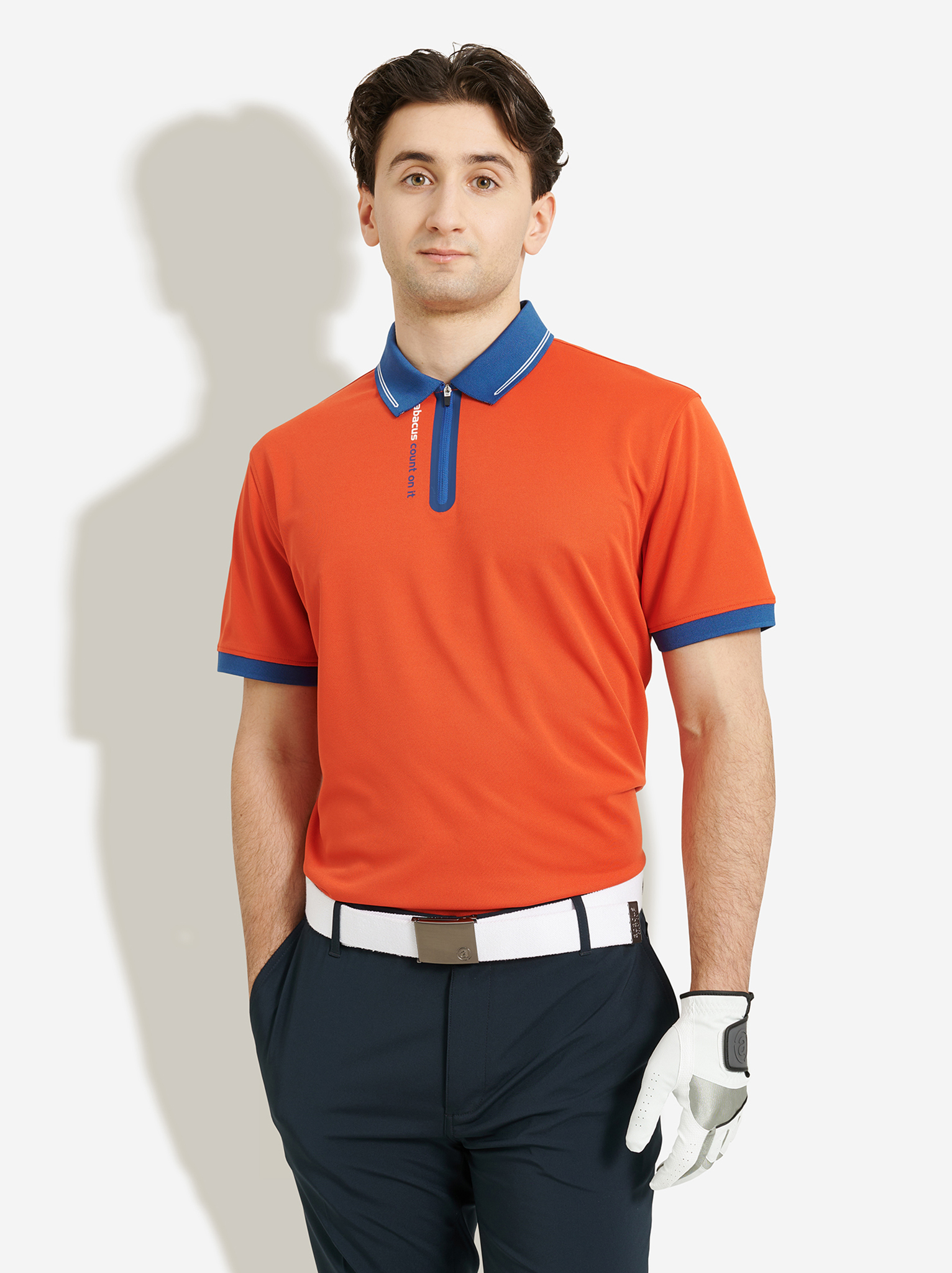 Mens Belton drycool polo - lobster i gruppen HERR / Alla herrkläder hos Abacus Sportswear (6726465)