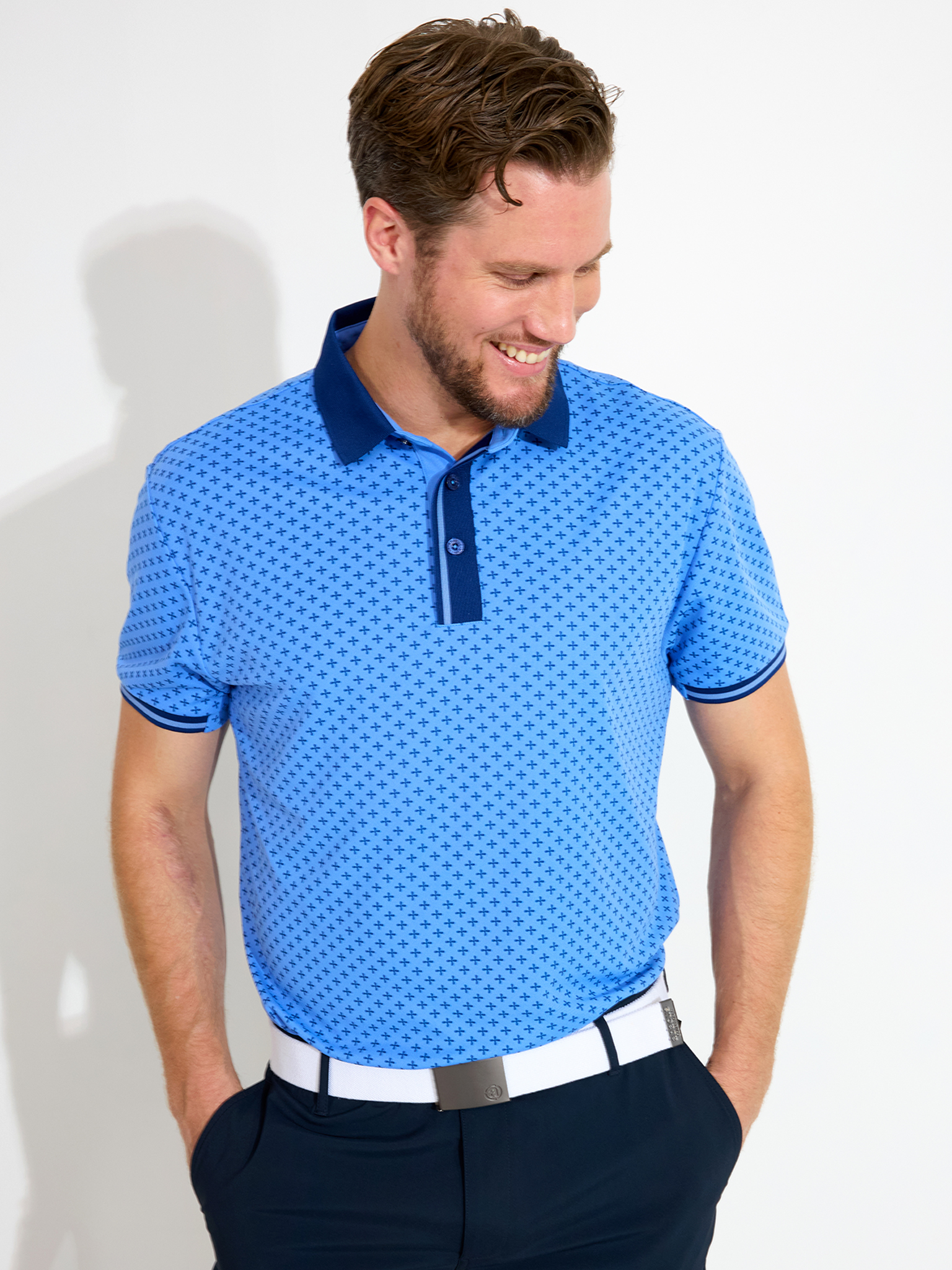 Mens Dunsten drycool polo - heaven in the group MEN / All clothing at Abacus Sportswear (6729532)