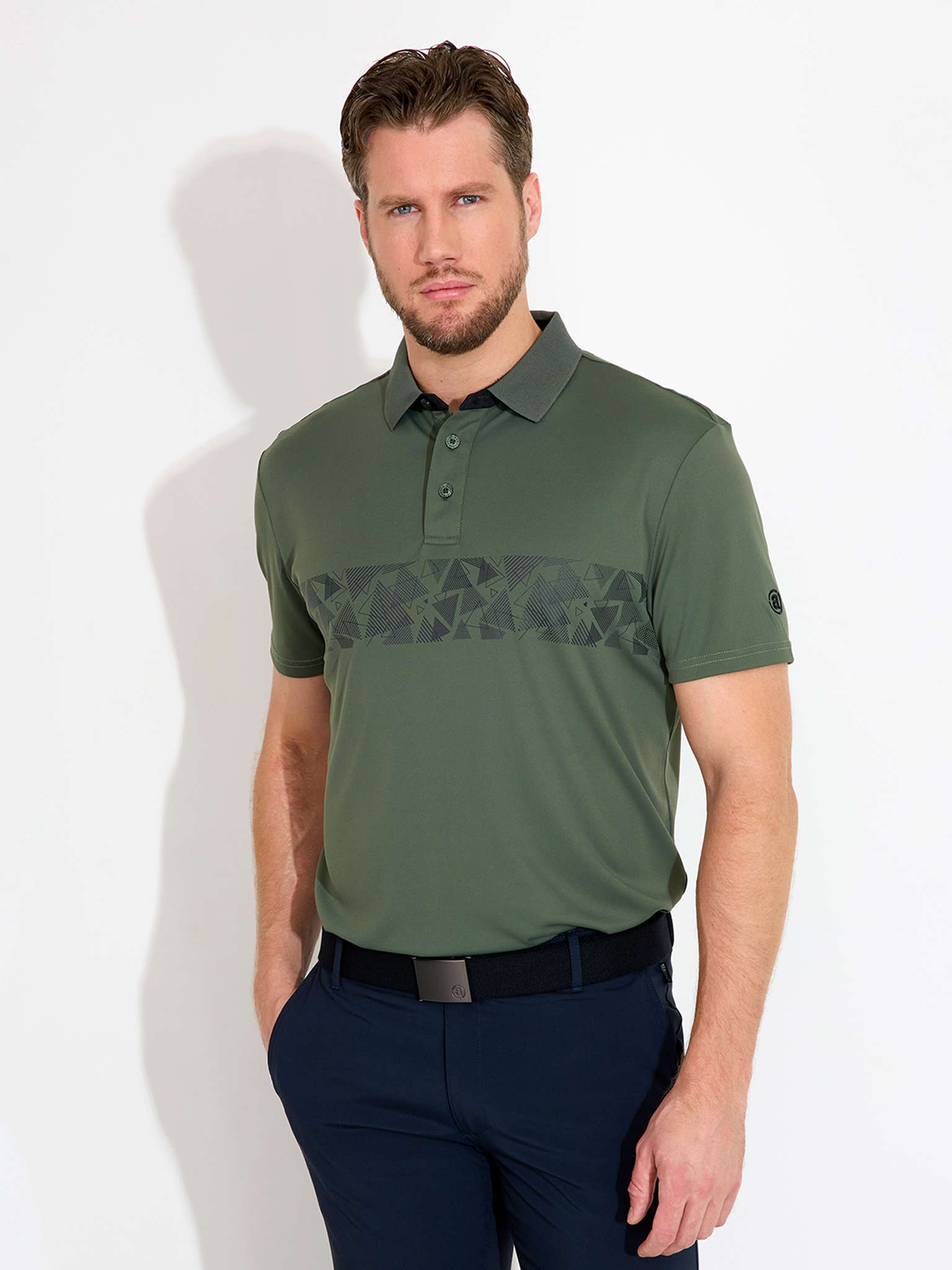 Mens Walton drycool polo - forest in the group MEN / Spring collection at Abacus Sportswear (6733517)