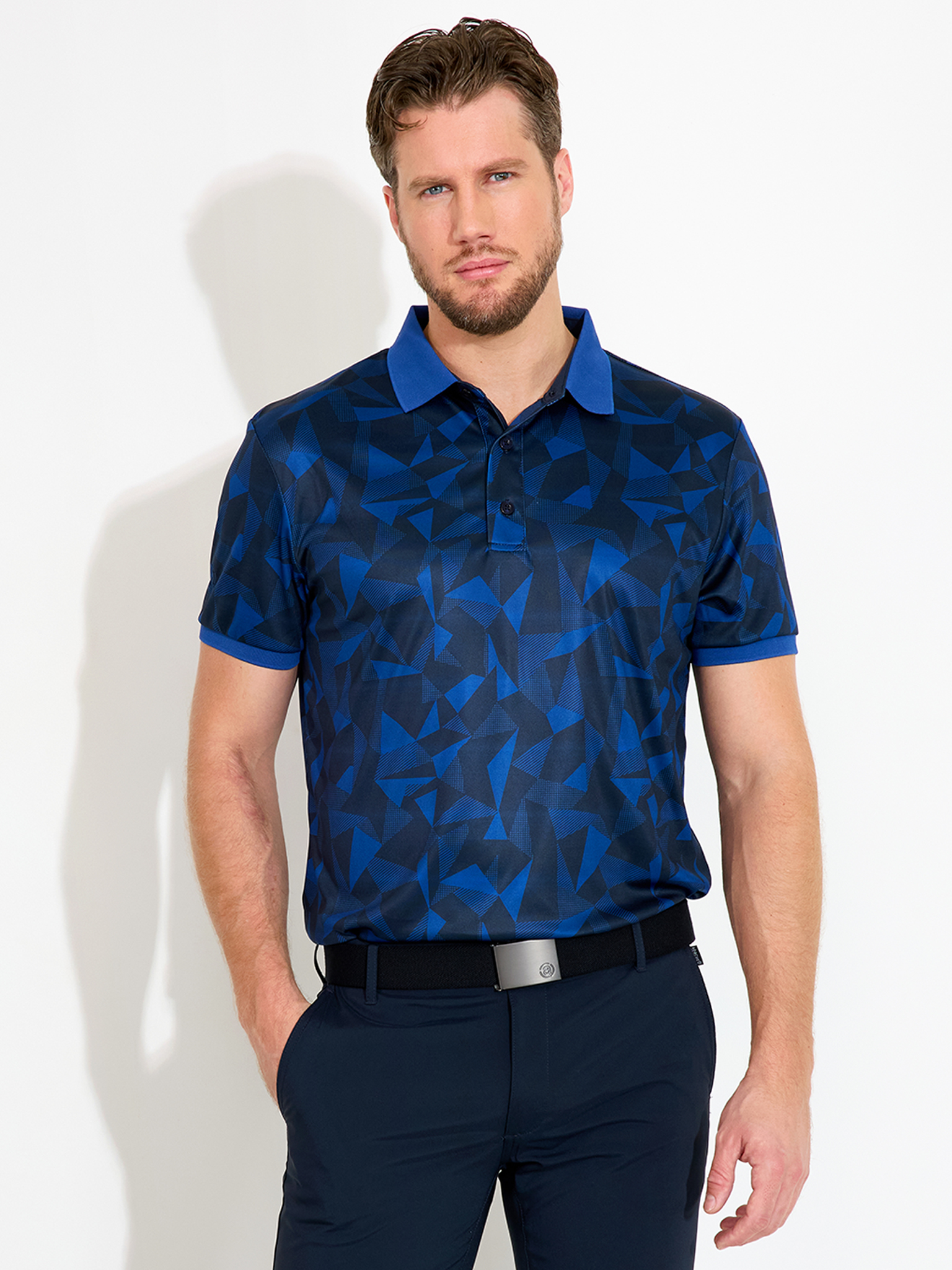 Mens Tumble drycool polo - atlantic blue i gruppen HERR / Vårkollektion hos Abacus Sportswear (6734308)