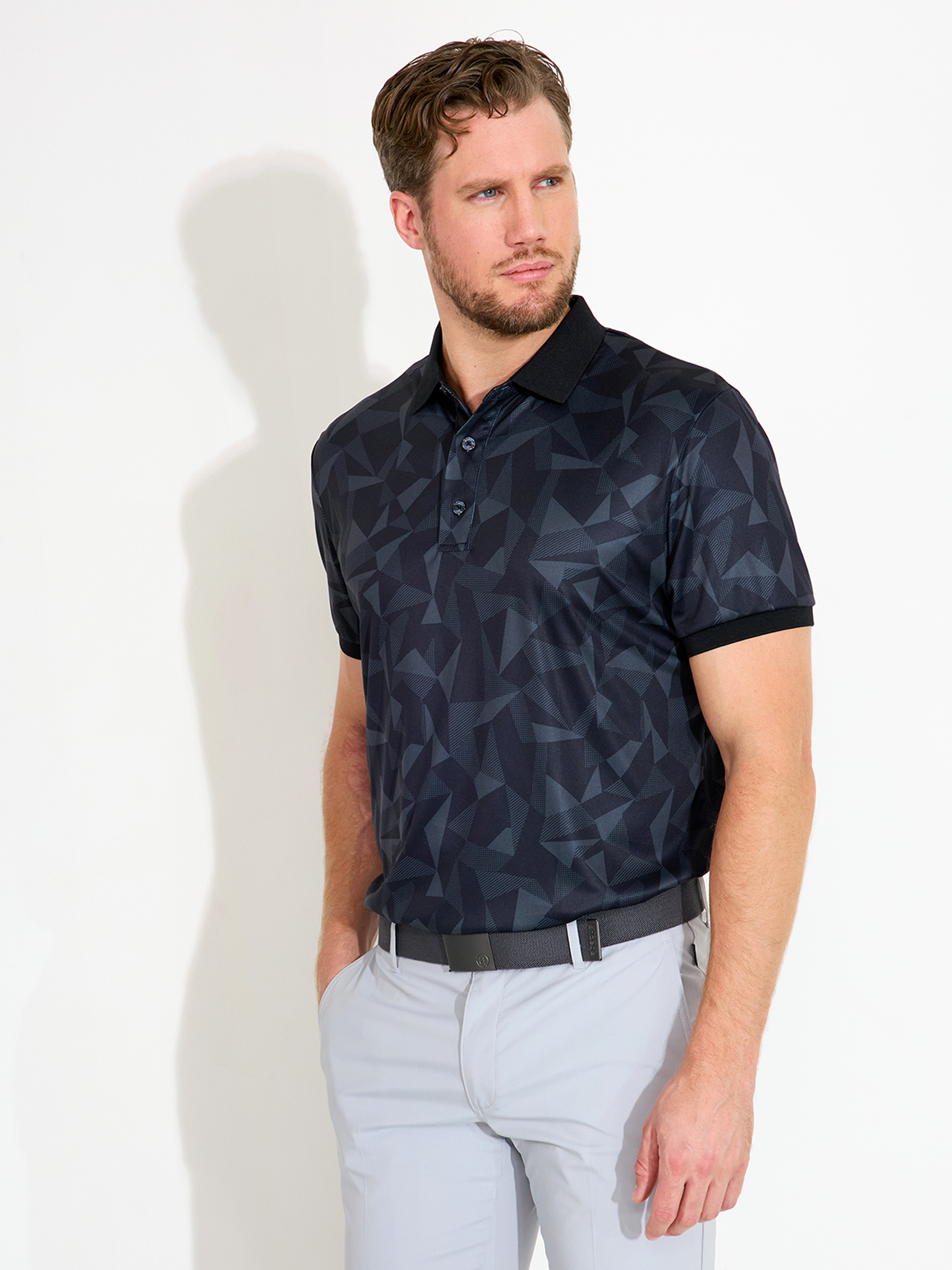 Mens Tumble drycool polo - dk.grey i gruppen HERR / Vårkollektion hos Abacus Sportswear (6734650)