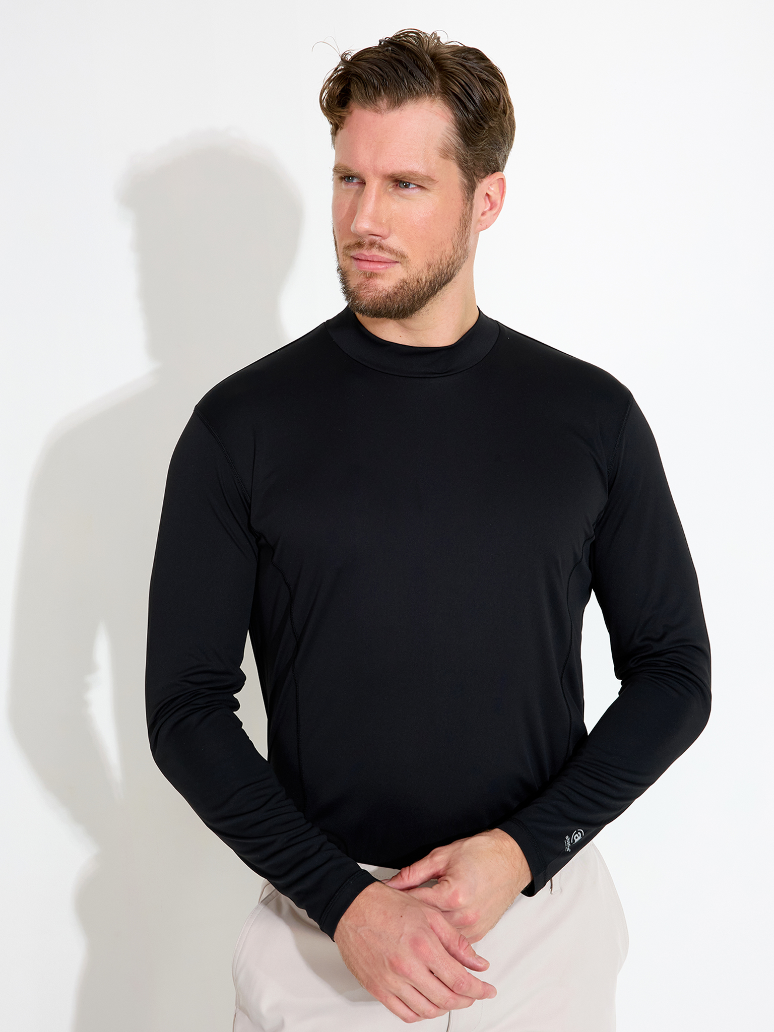 Mens Aloha UV turtle neck - black in the group MEN / Spring collection at Abacus Sportswear (6772600)