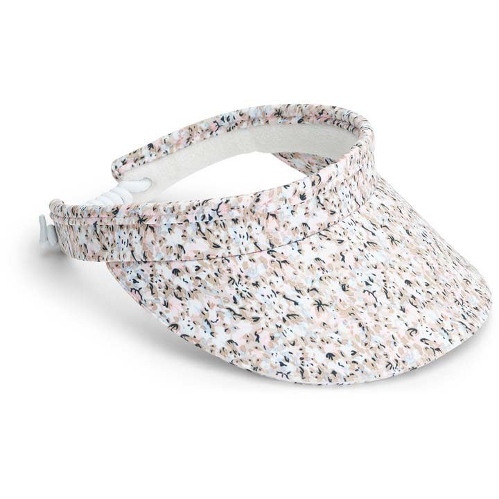 Lily cable visor - white/sand i gruppen DAM / Mellandagsrea hos Abacus Sportswear (7330740)