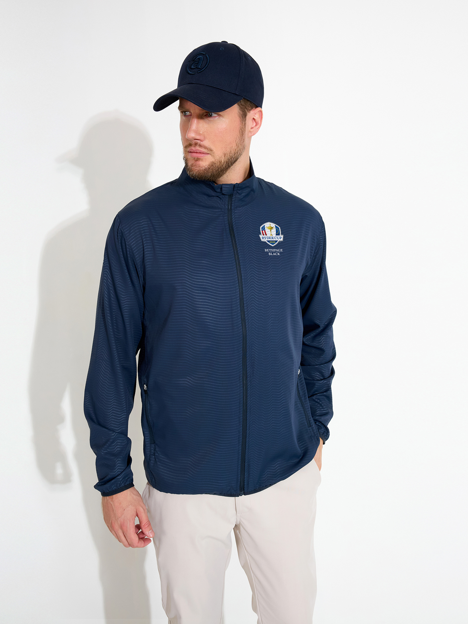 Mens RC25 Lanark classics stretch windjacket - navy