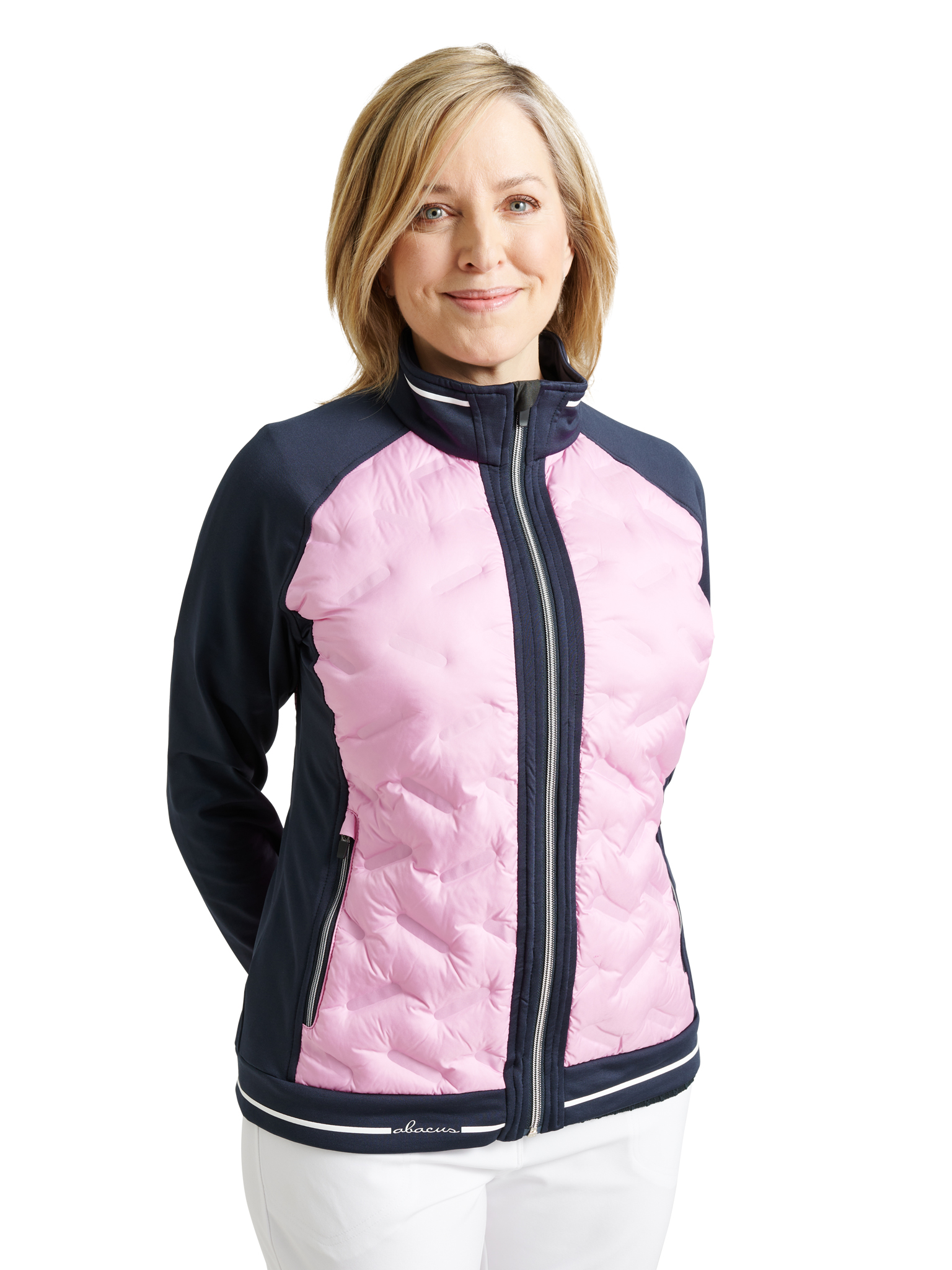 Lds Grove hybrid jacket - navy/peony