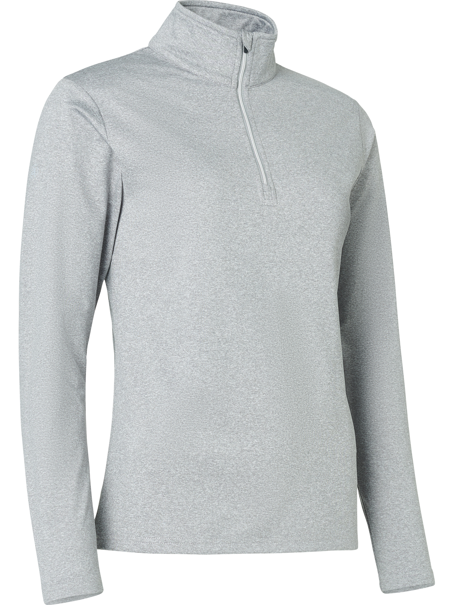 Lds Dunbar halfzip fleece - lt.greymelange