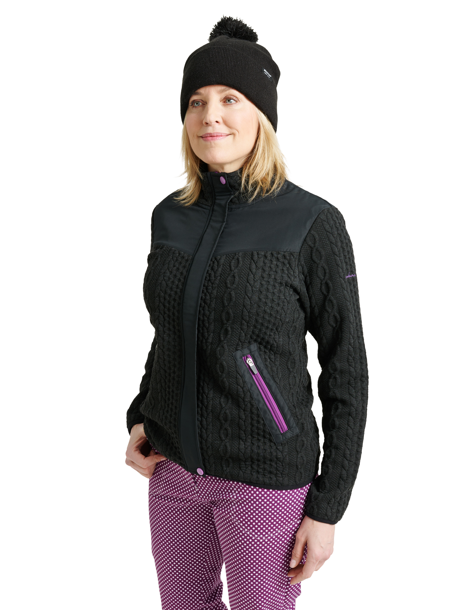 Lds Adare midlayer jacket - black