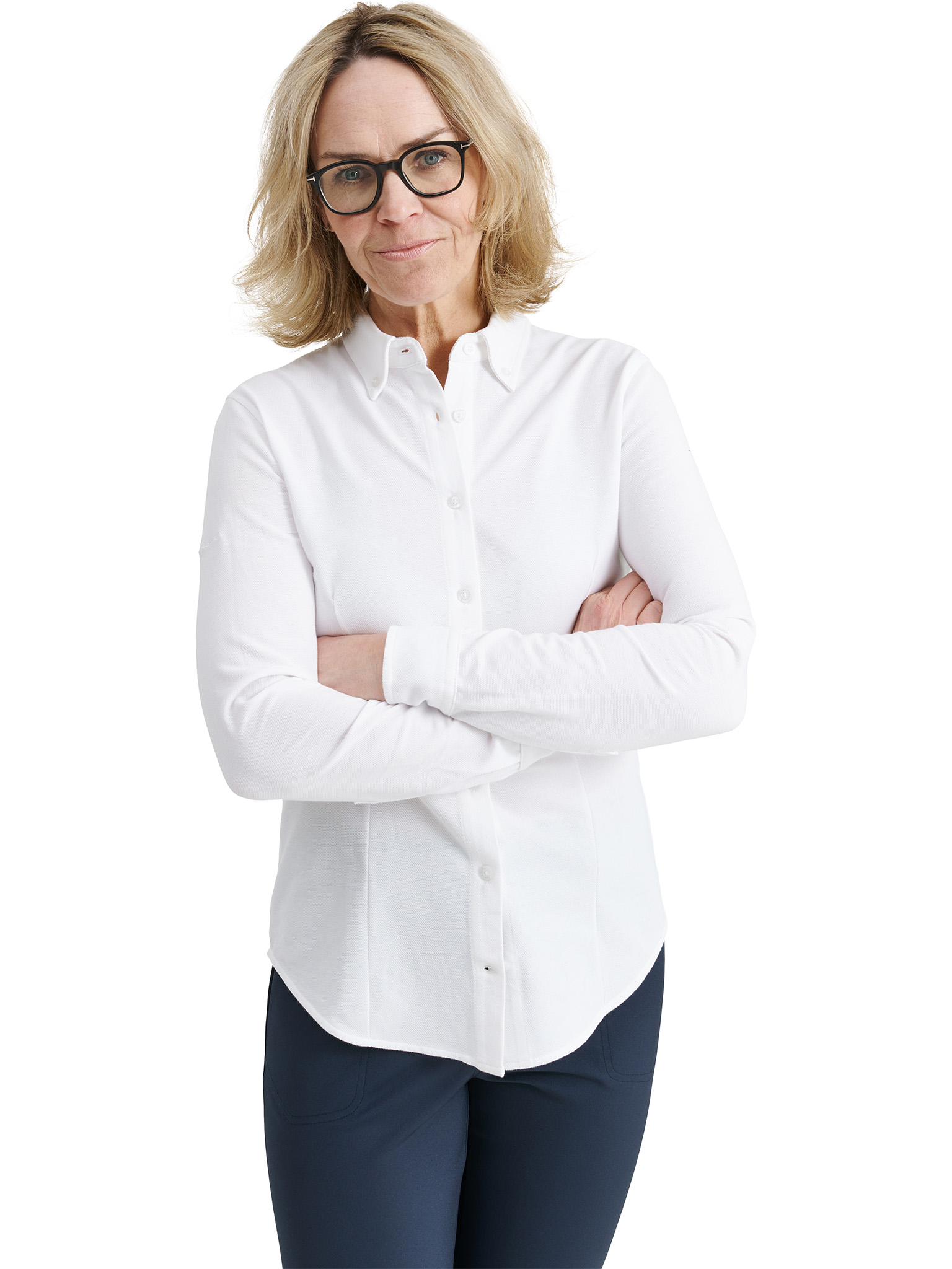 Lds Hillside shirt - white