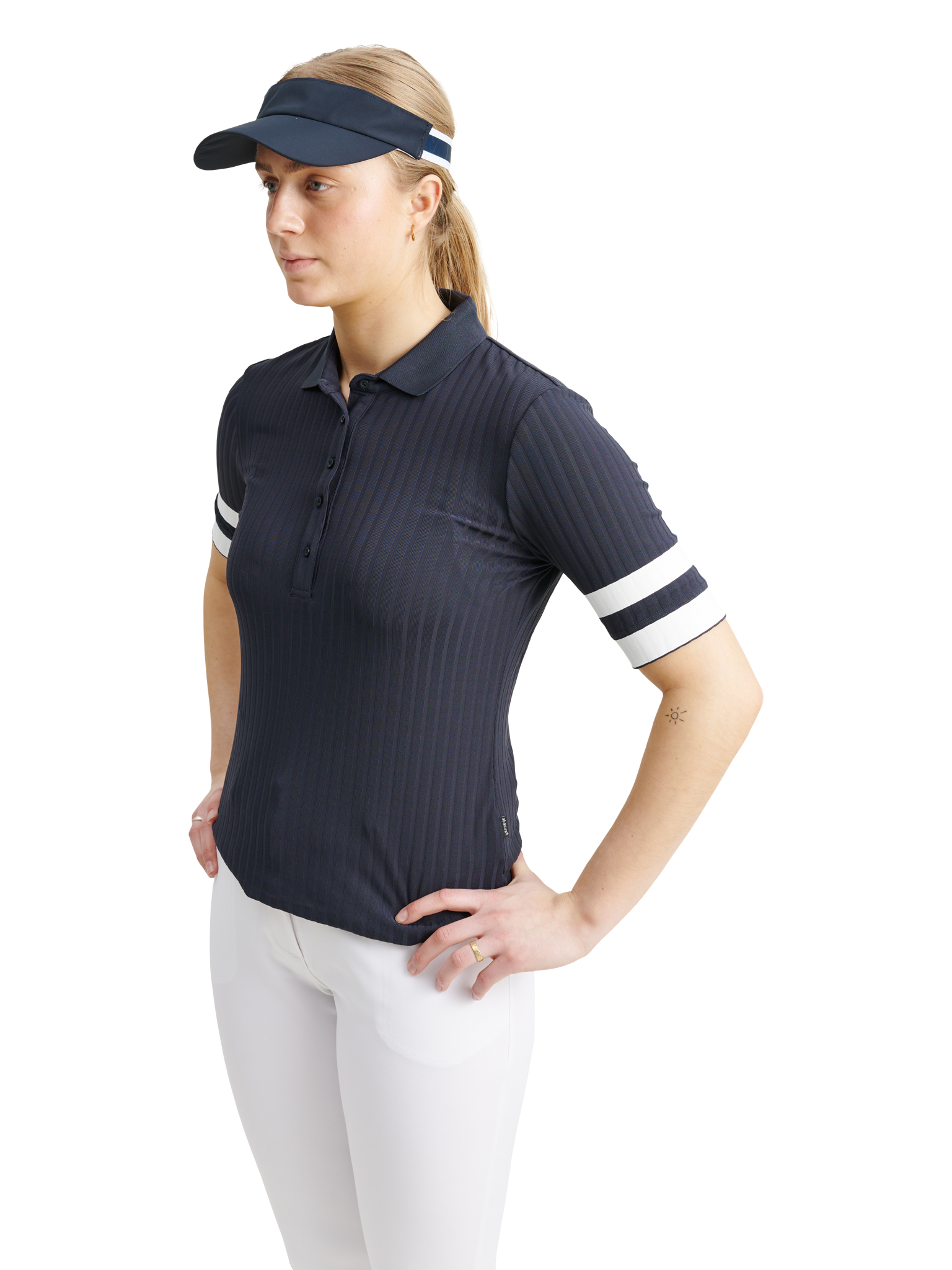 Lds Pebble halfsleeve - navy/white