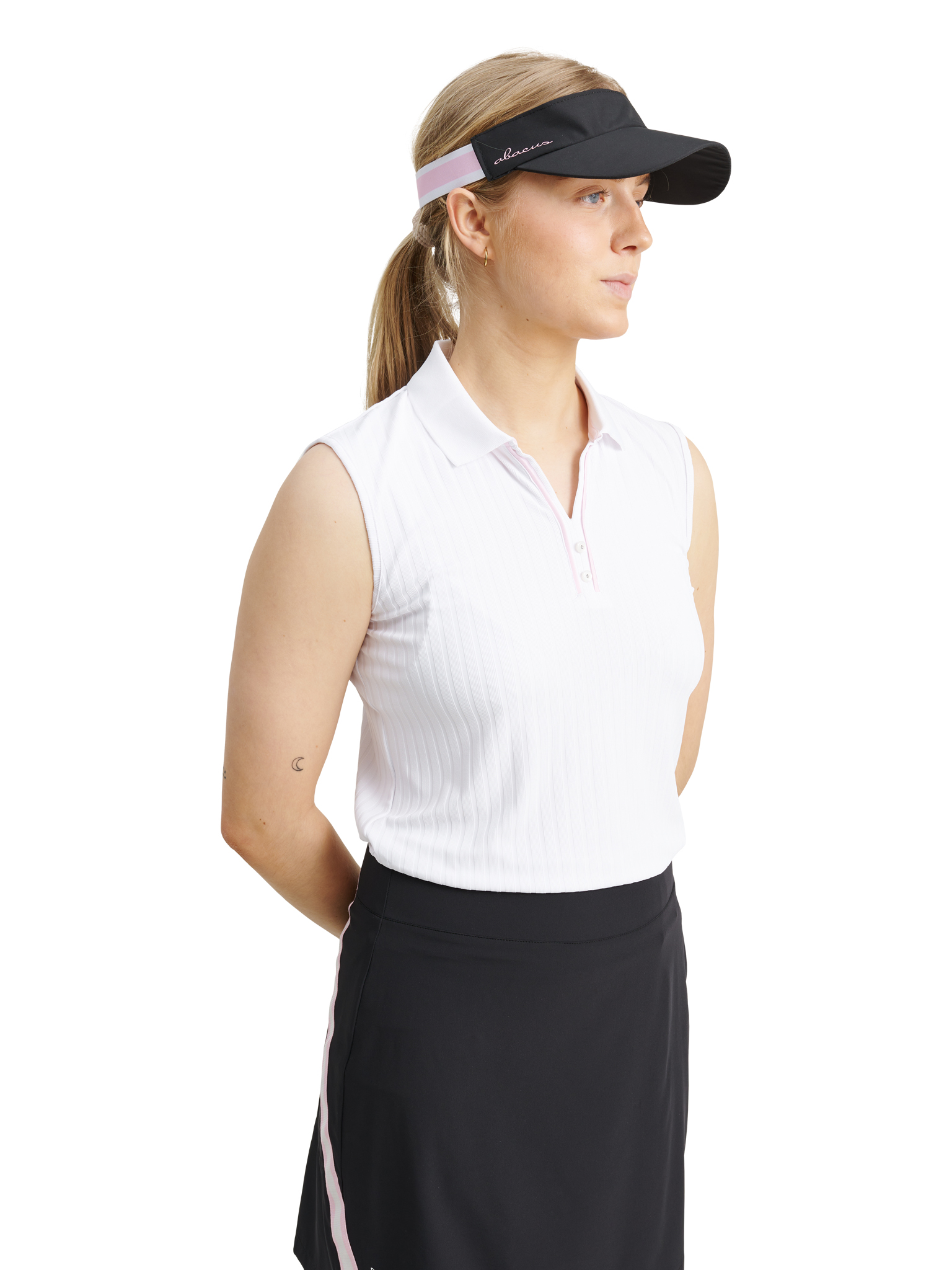 Lds Pebble sleeveless - white/begonia