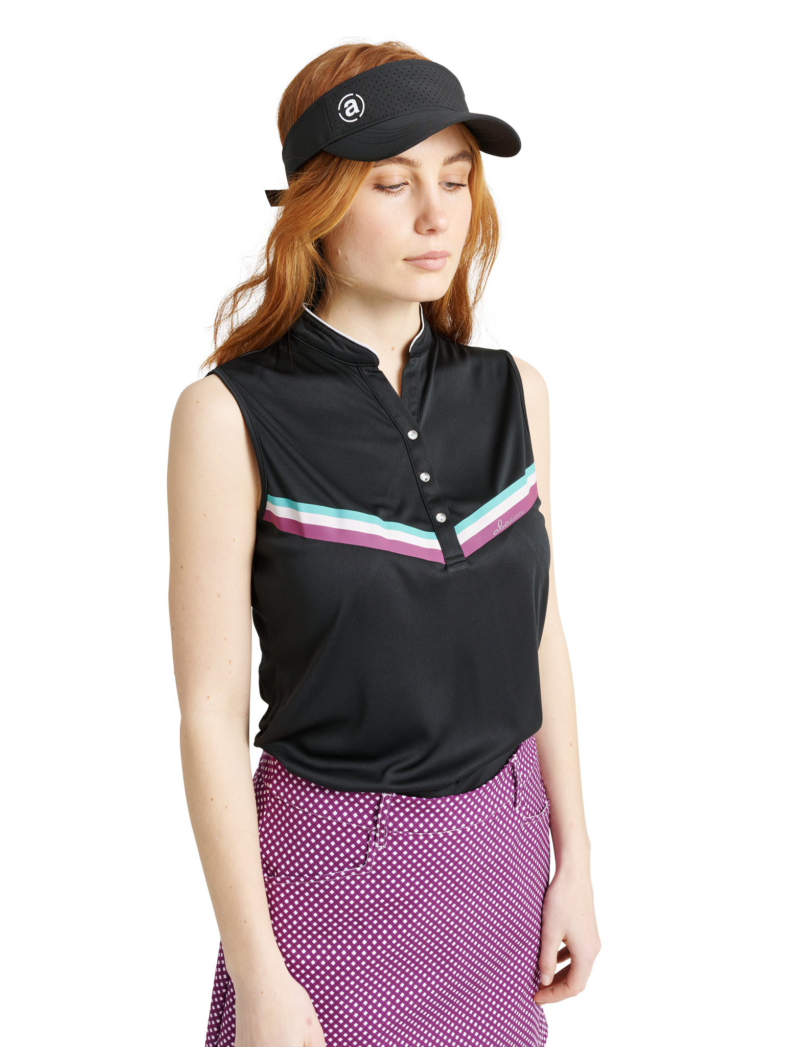 Lds Simone drycool sleeveless - black
