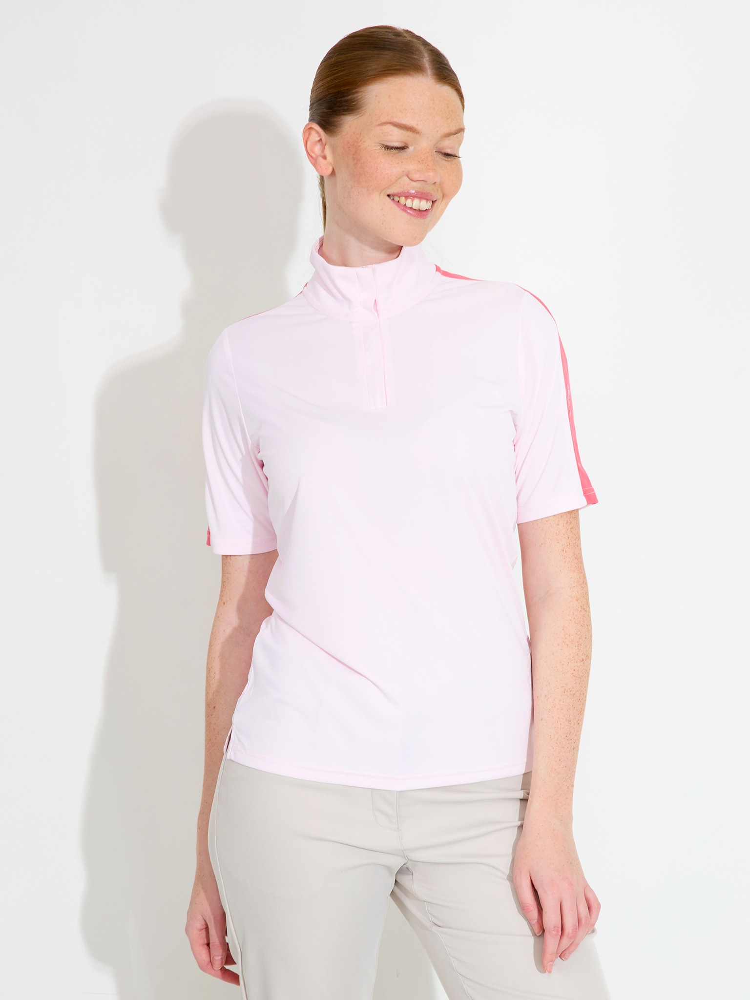 Lds Aloha UV halfsleeve - lt.pink