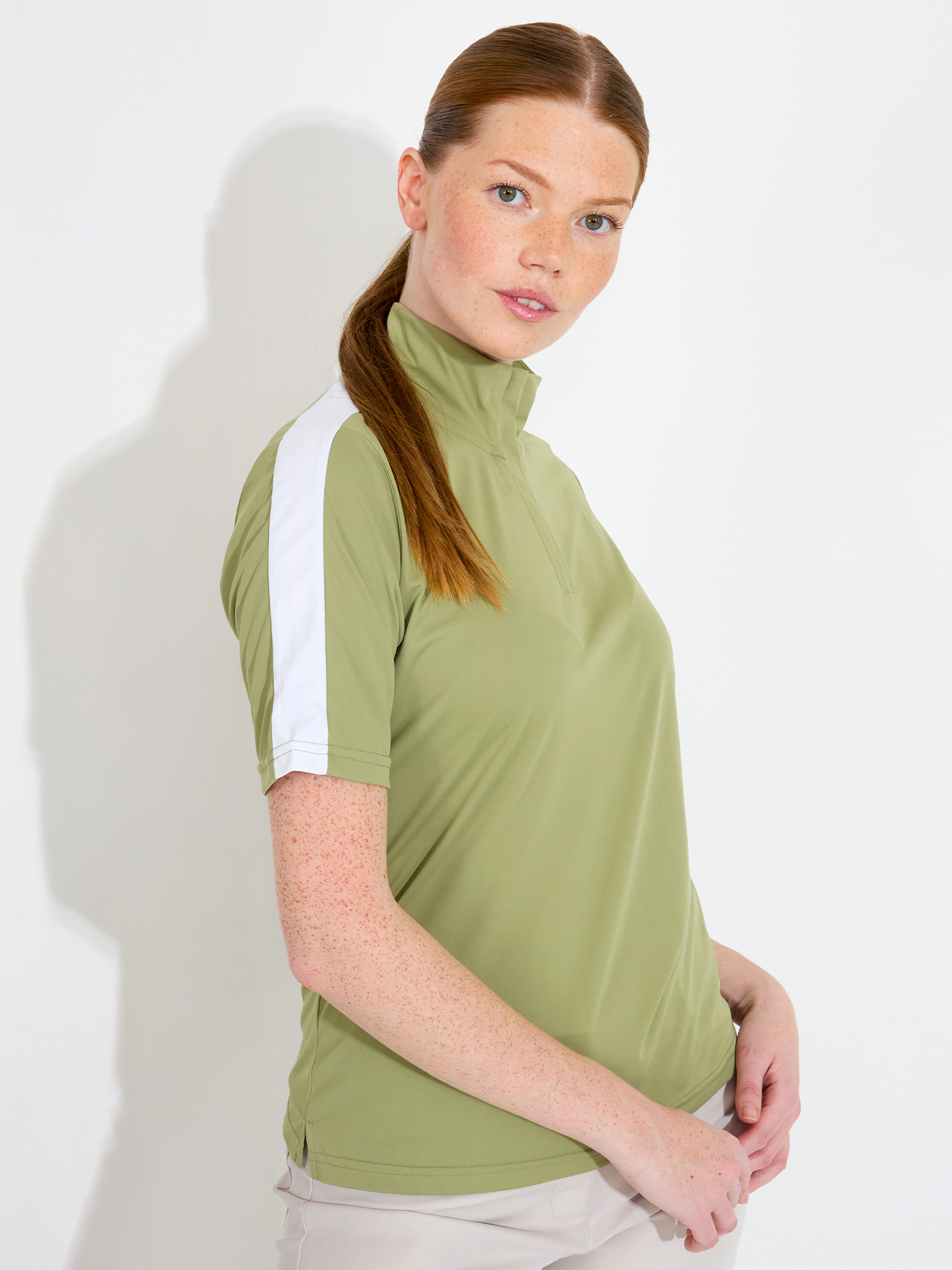 Lds Aloha UV halfsleeve - linden