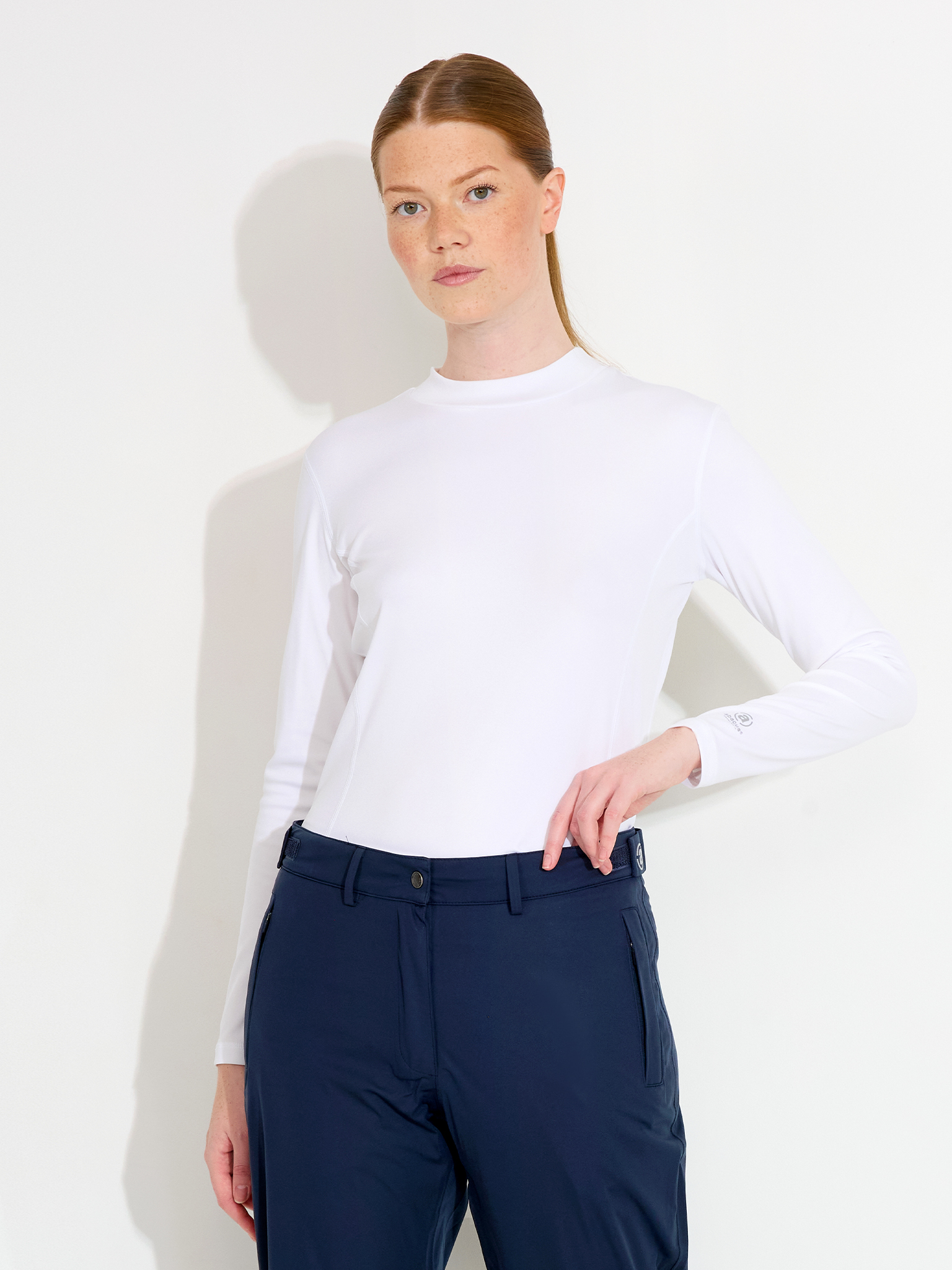 Lds Aloha UV turtle neck - white