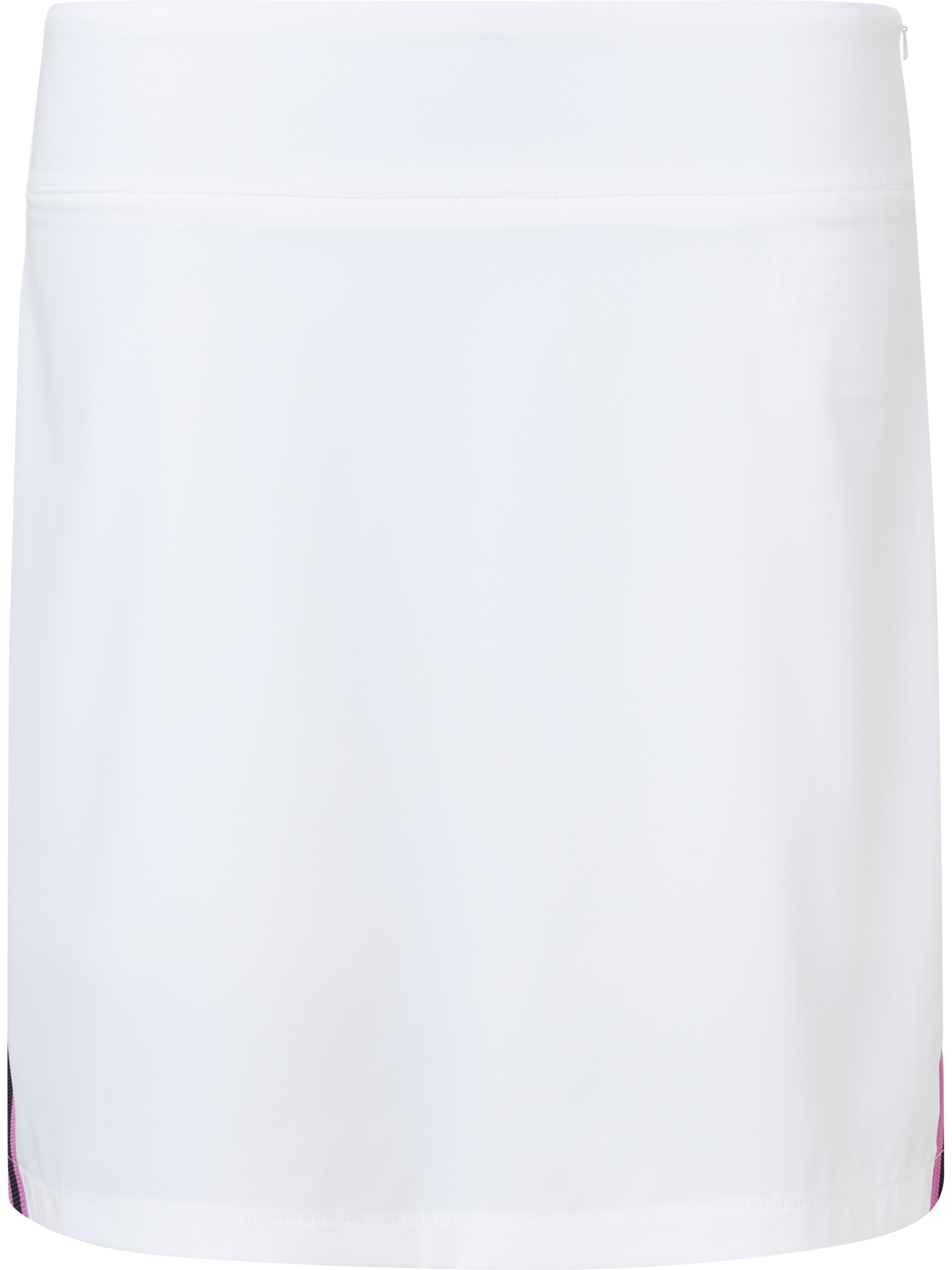 Lds Brook stripe skort 45cm - white/iris