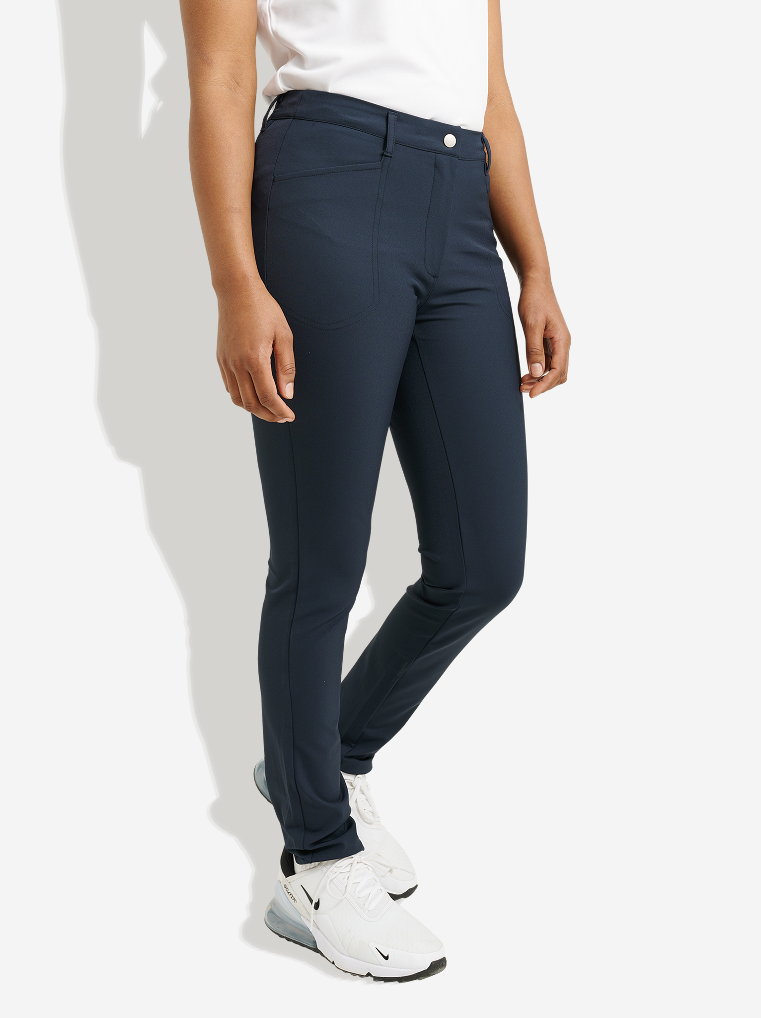 Lds Elite trousers mid waist - navy