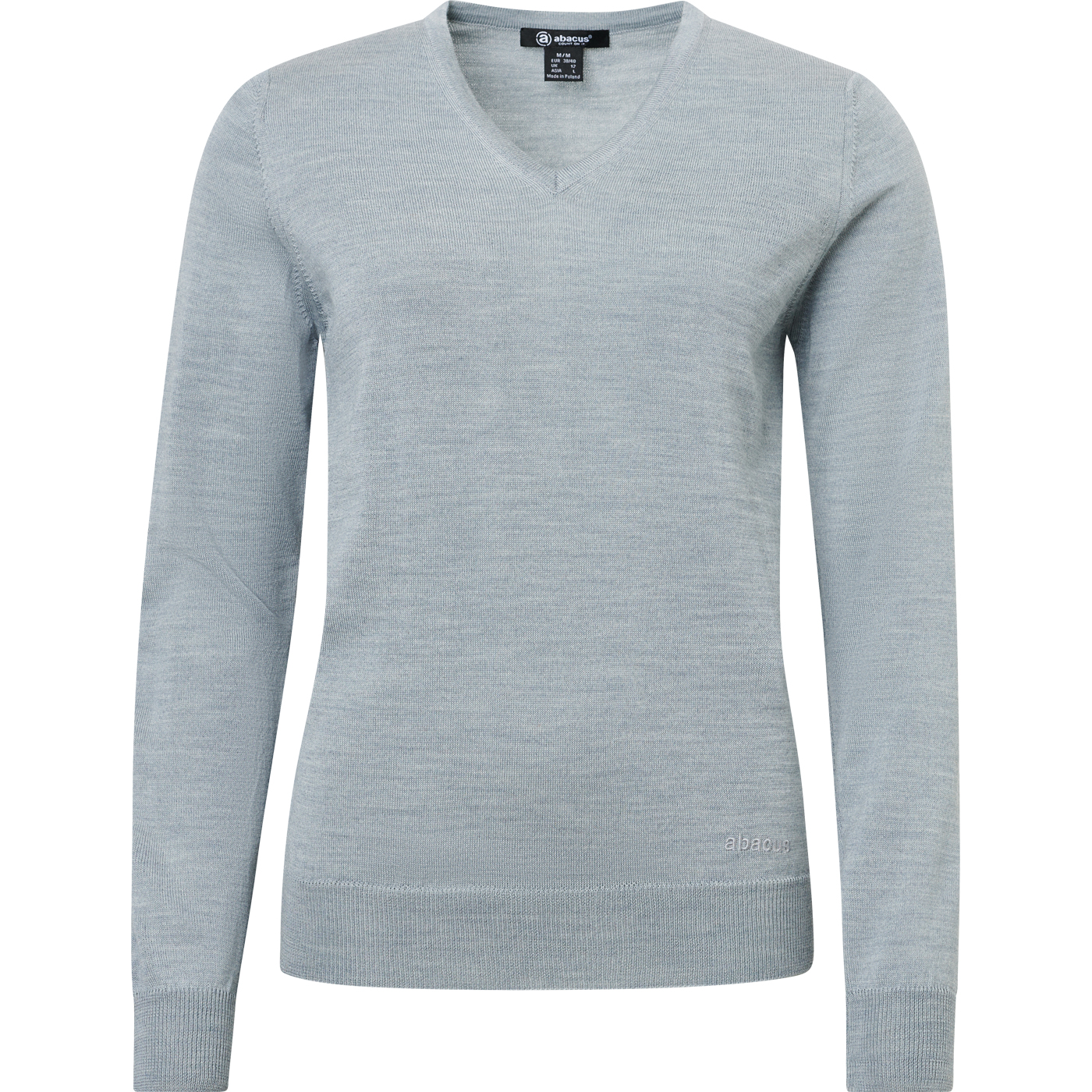 Lds Milano pullover - lt.greymelange