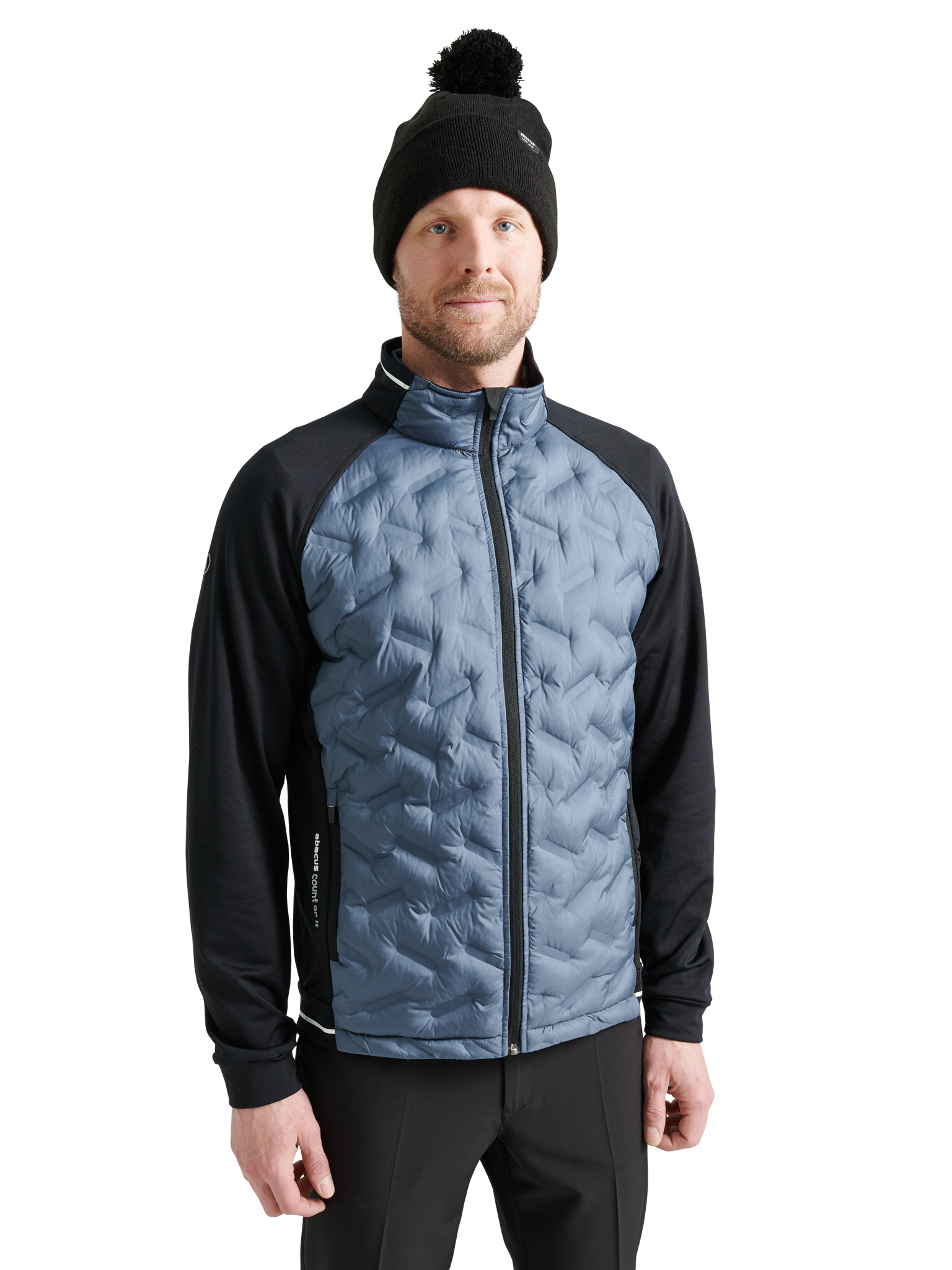 Mens Grove hybrid jacket - dusty blue