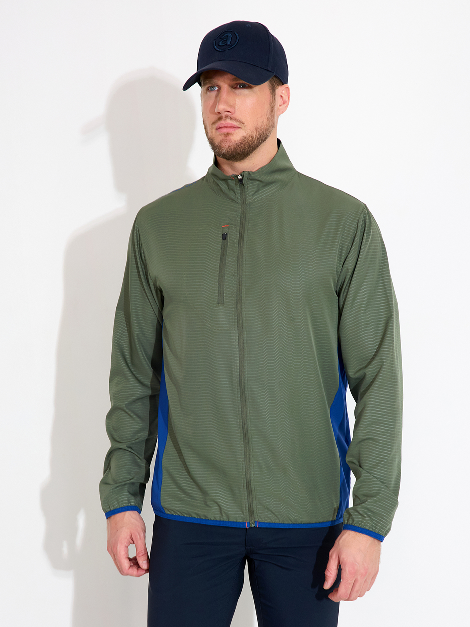 Mens Lanark stretch windjacket - forest