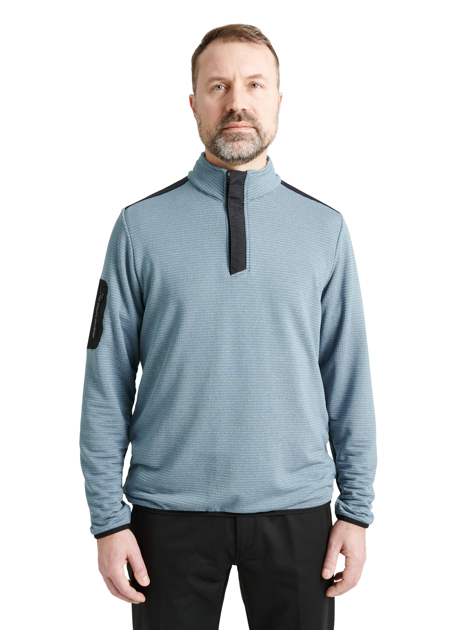 Mens Bangor midlayer - dusty blue