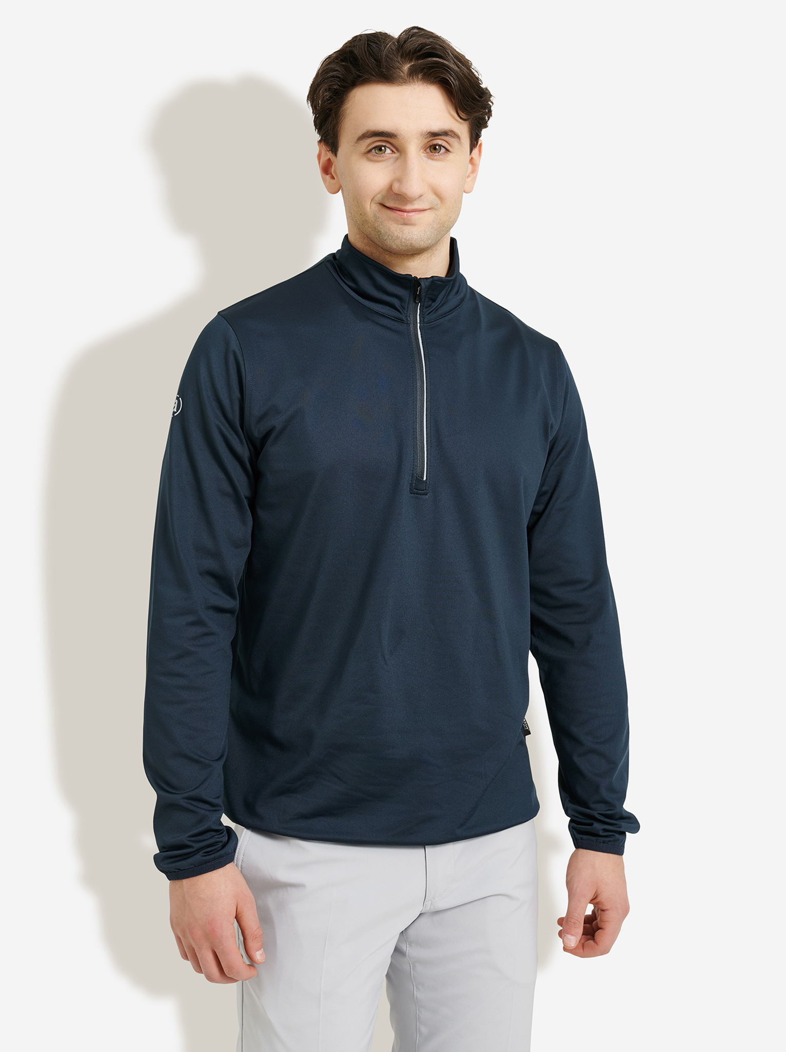 Mens Cradoc halfzip fleece - navy