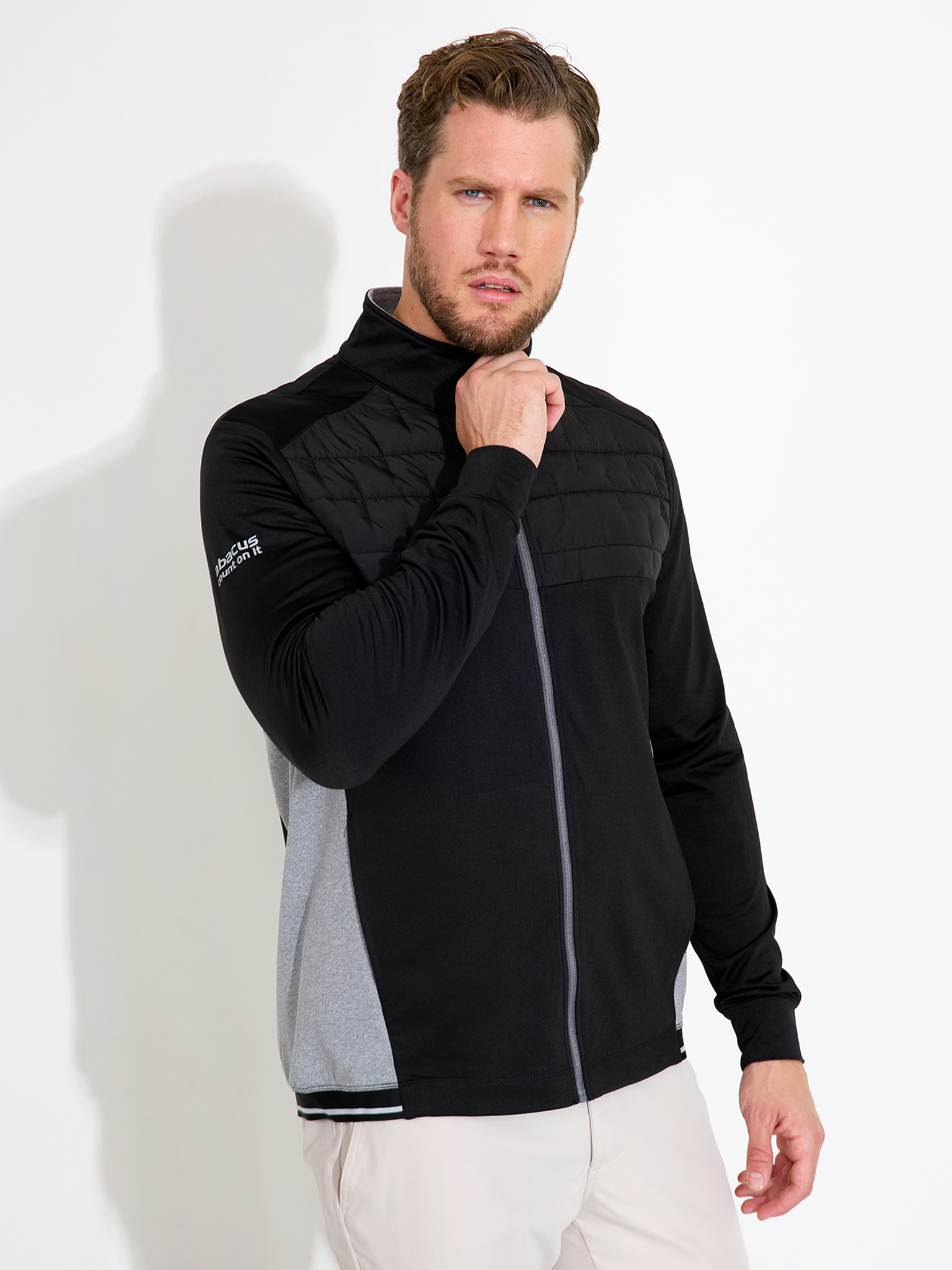 Mens Birkdale midlayer - black