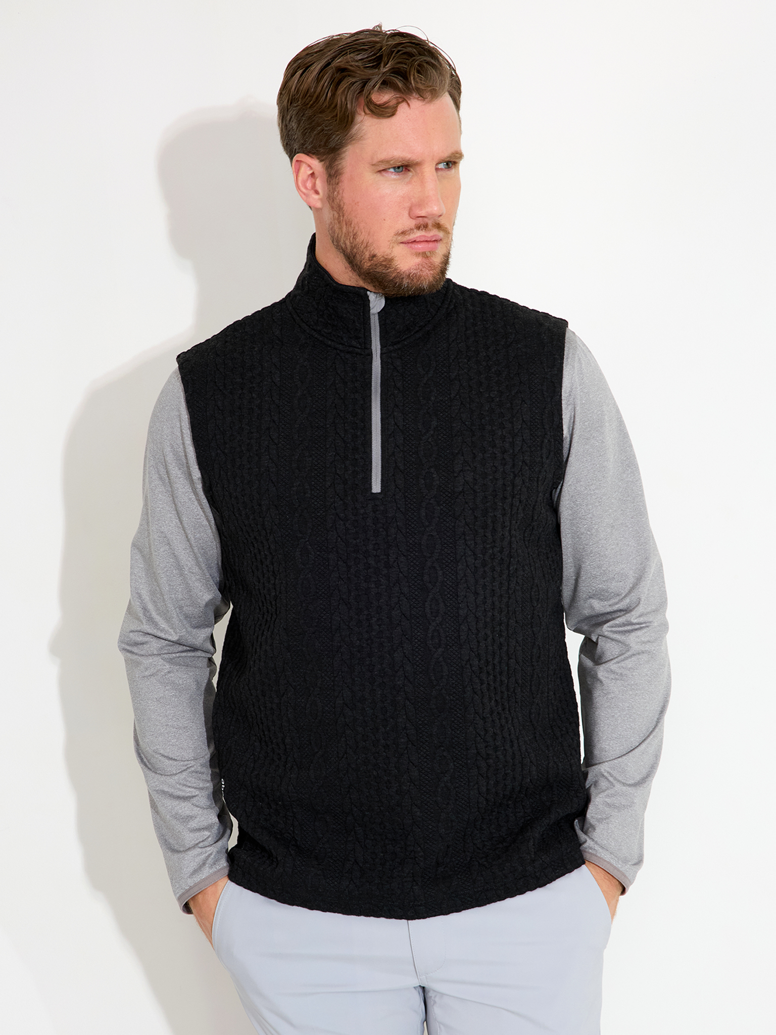 Mens Woburn midlayer vest - black