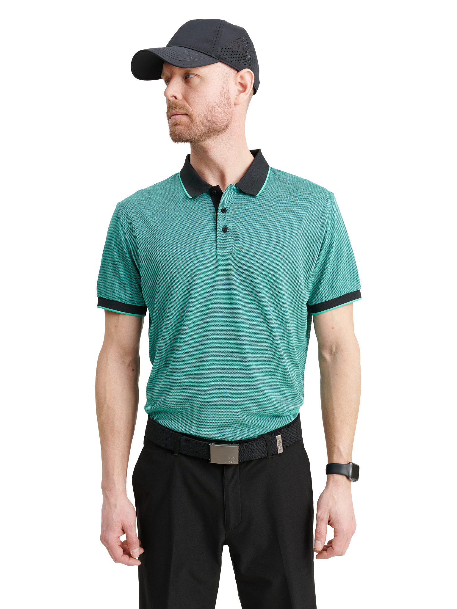 Mens Rich polo - lagoon