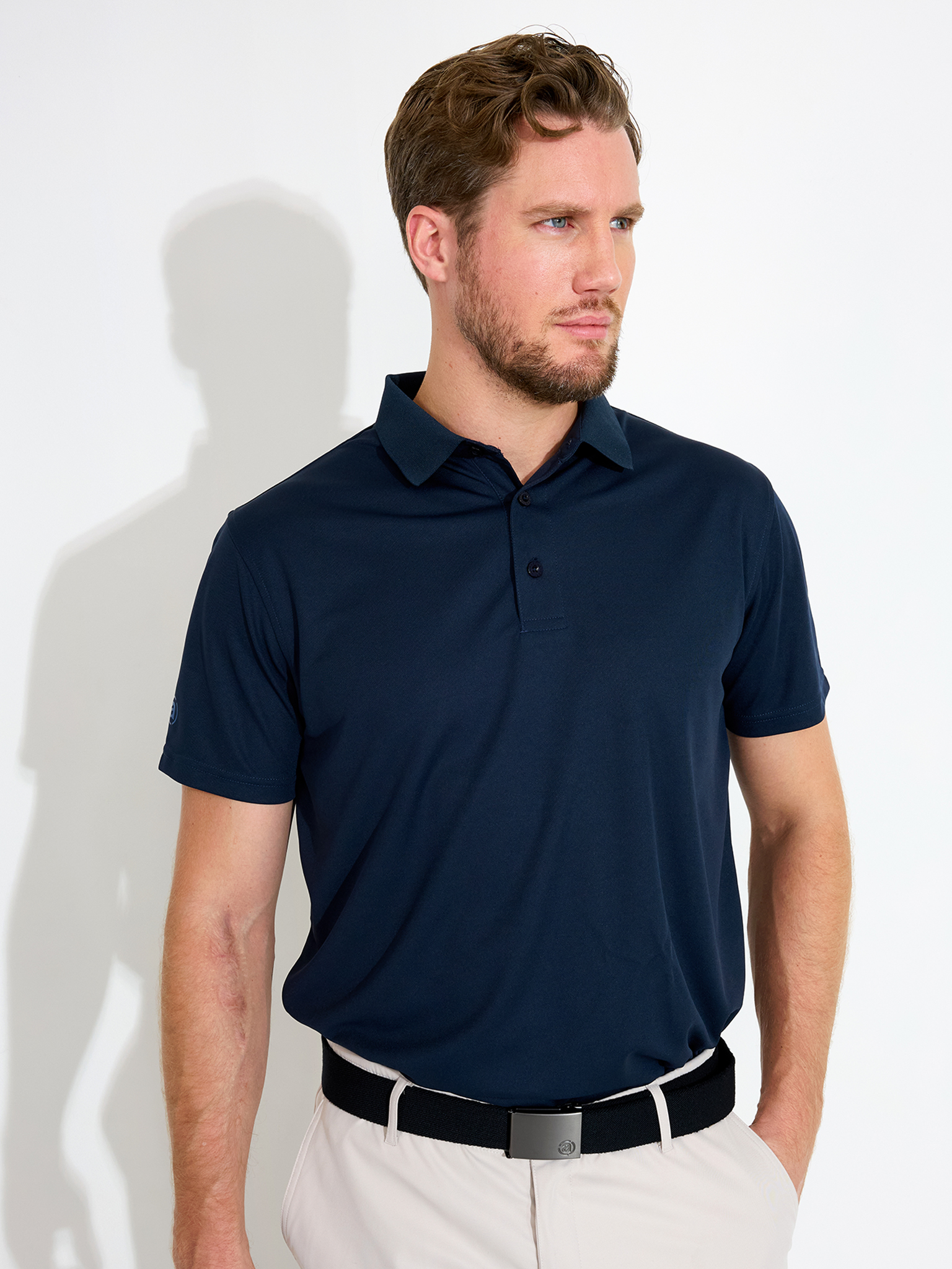 Mens Cray drycool polo - navy